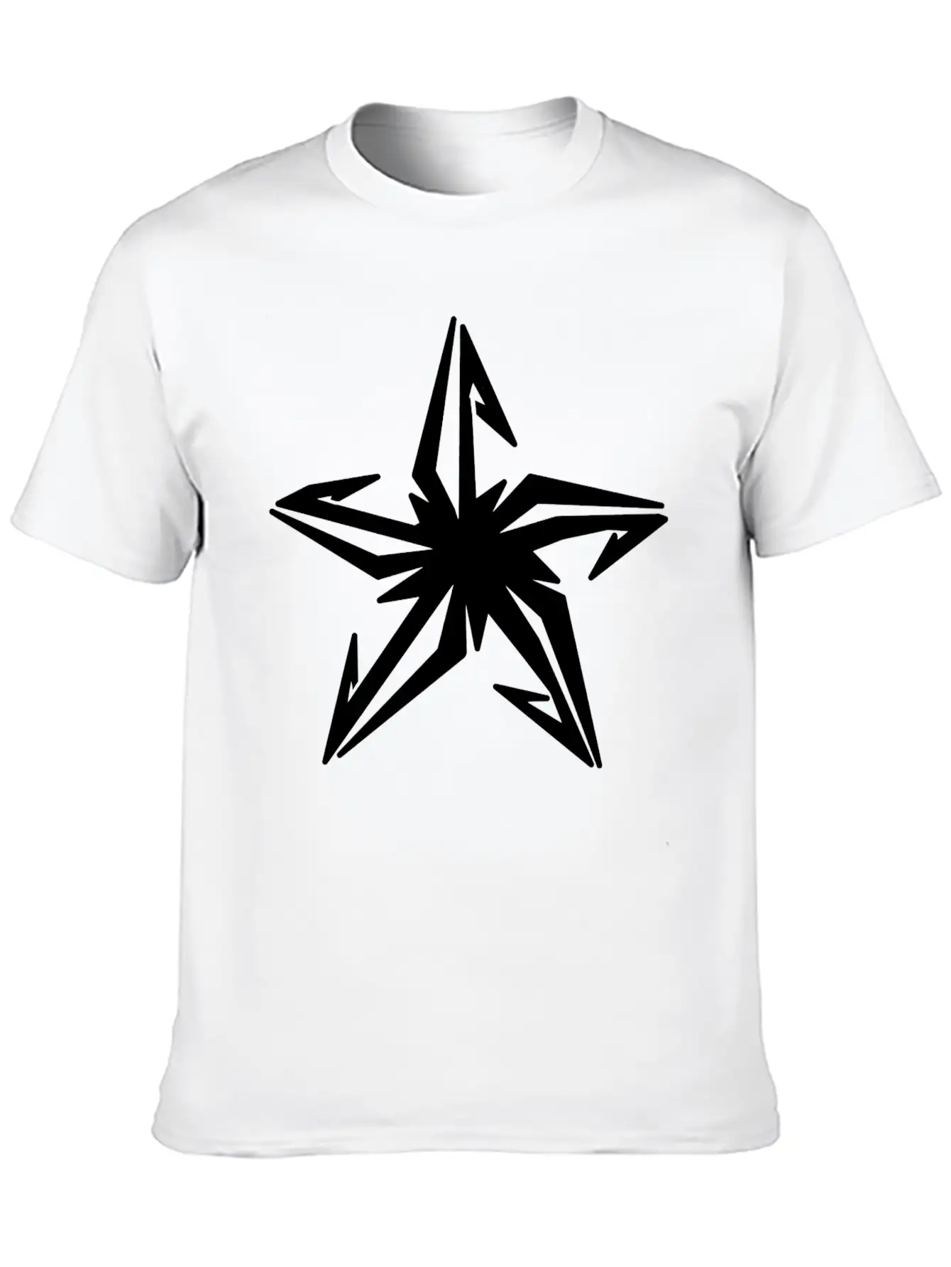 Star Hook Symbol Unisex Casual T-Shirt – Clean Design For Daily Comfort