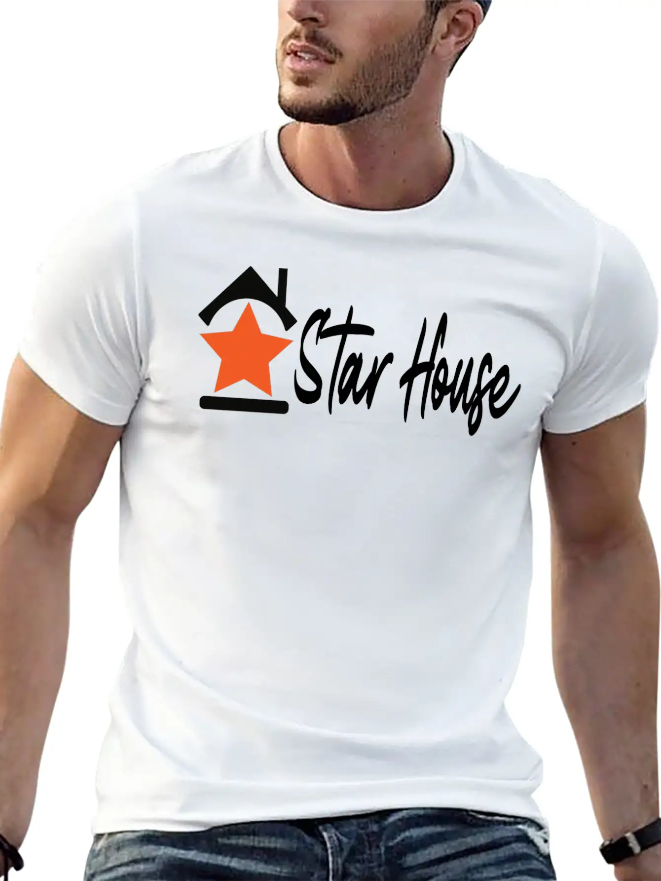 Star House Relaxed Everyday Tee – Lightweight And Durable Cotton