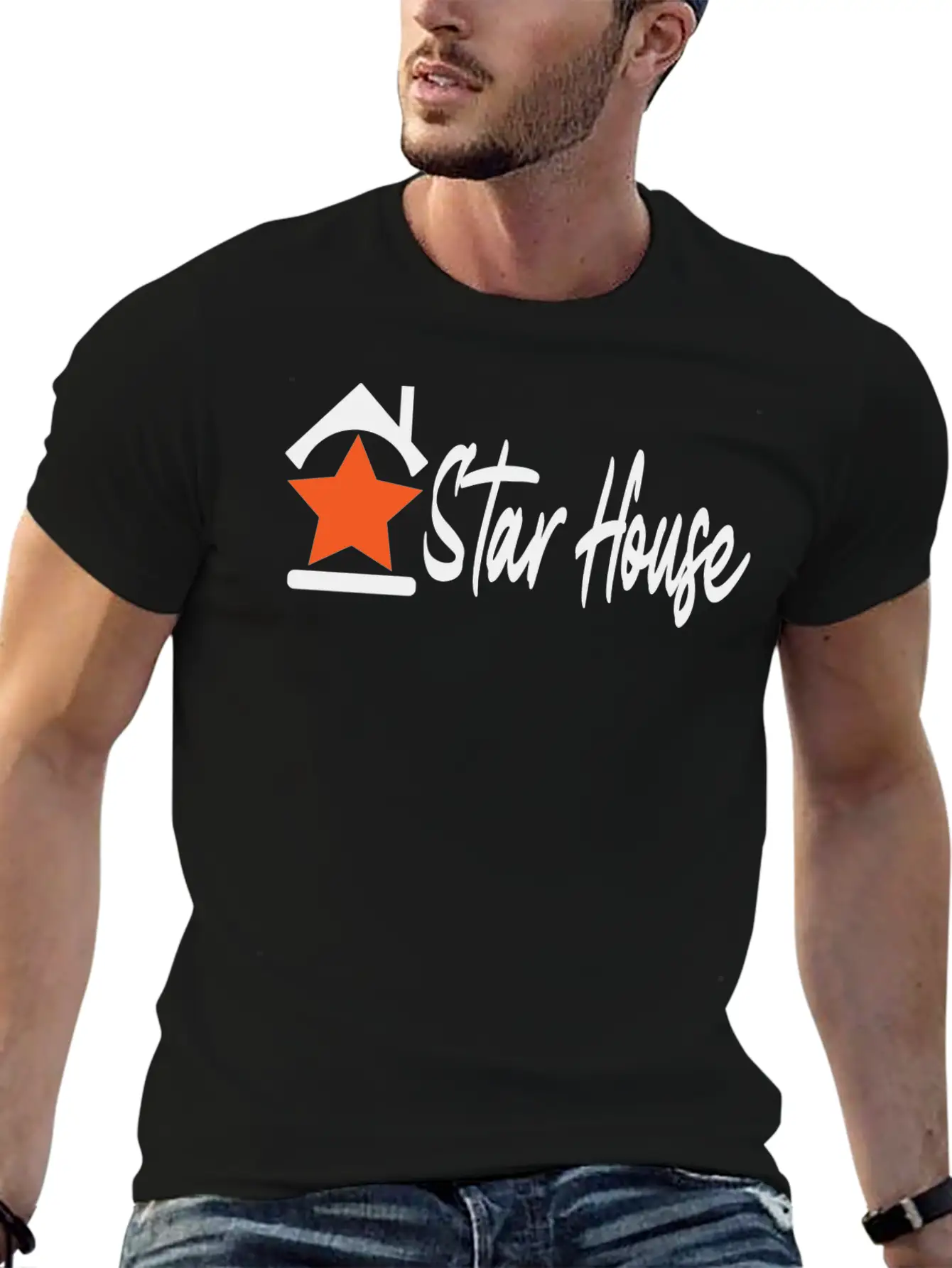 Star House Relaxed Everyday Tee – Lightweight And Durable Cotton