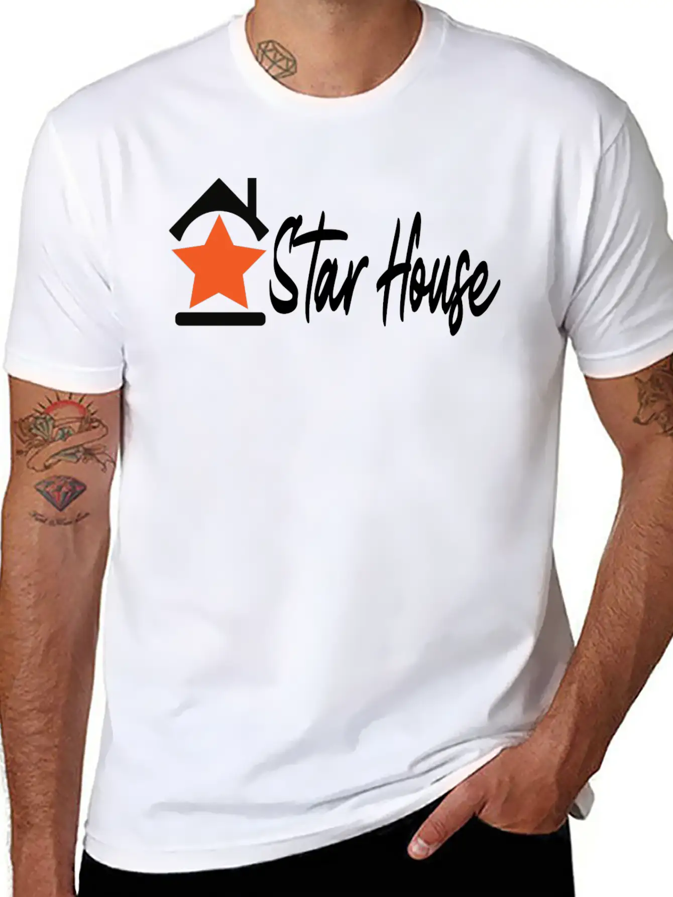 Star House Relaxed Everyday Tee – Lightweight And Durable Cotton
