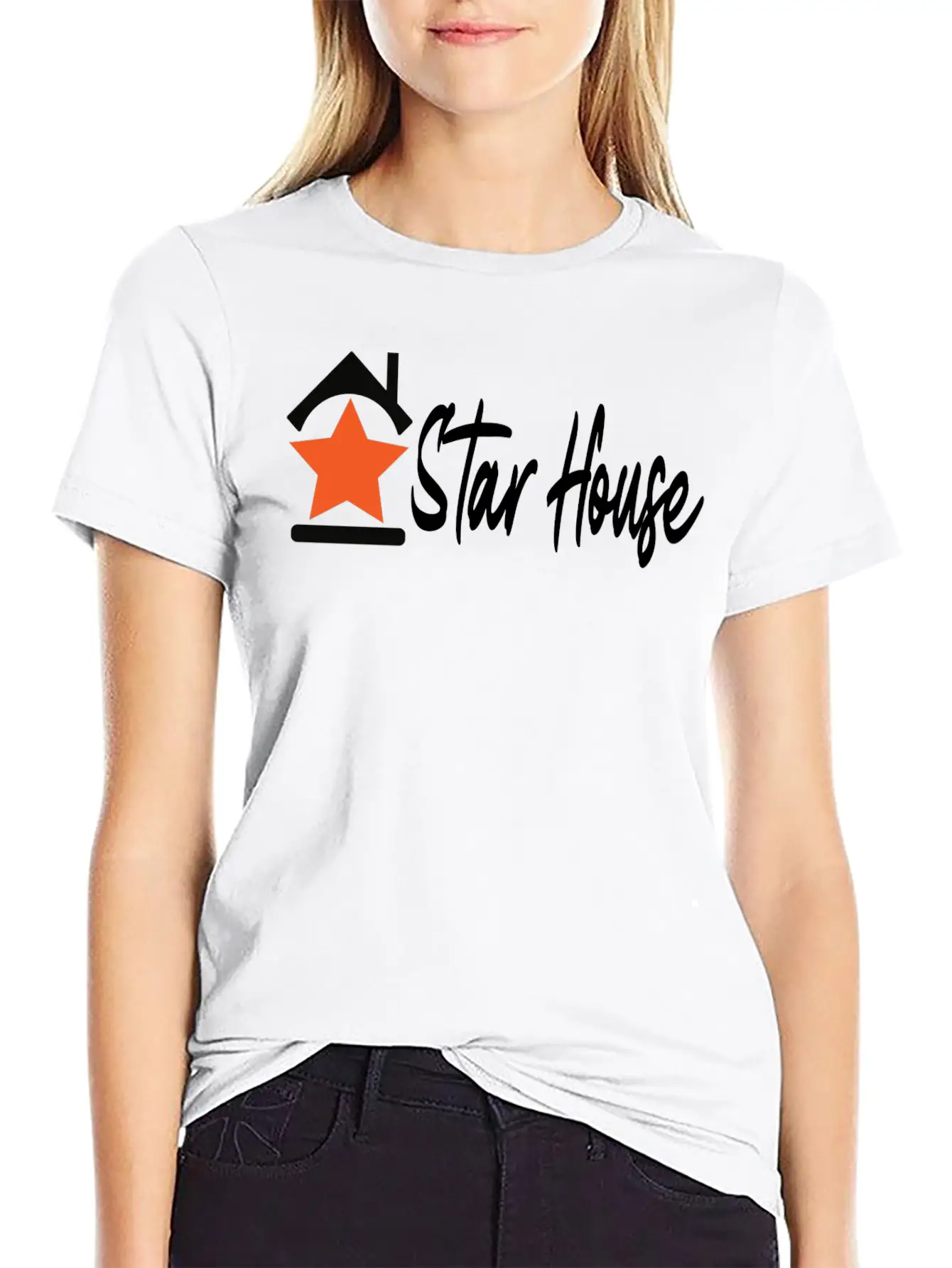 Star House Relaxed Everyday Tee – Lightweight And Durable Cotton