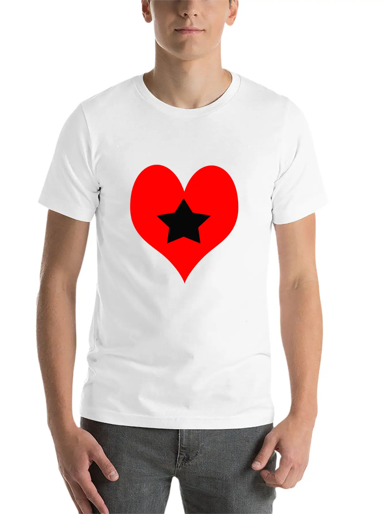 Star Love Stylish Everyday T-Shirt – Unisex Basic Cotton Tee