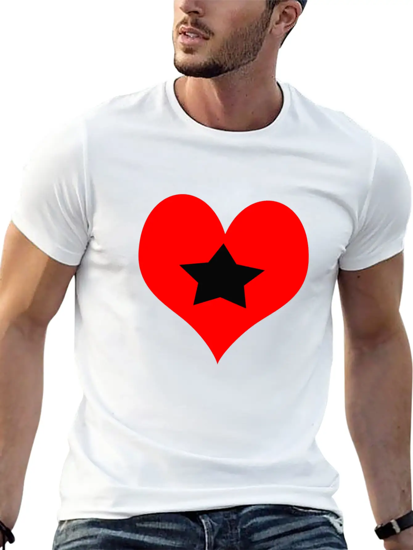 Star Love Stylish Everyday T-Shirt – Unisex Basic Cotton Tee