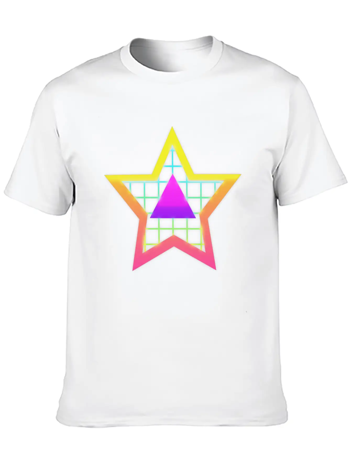 Star Neon Vintage Retro Style 90s Unisex Casual T-Shirt – Clean Design For Daily Comfort