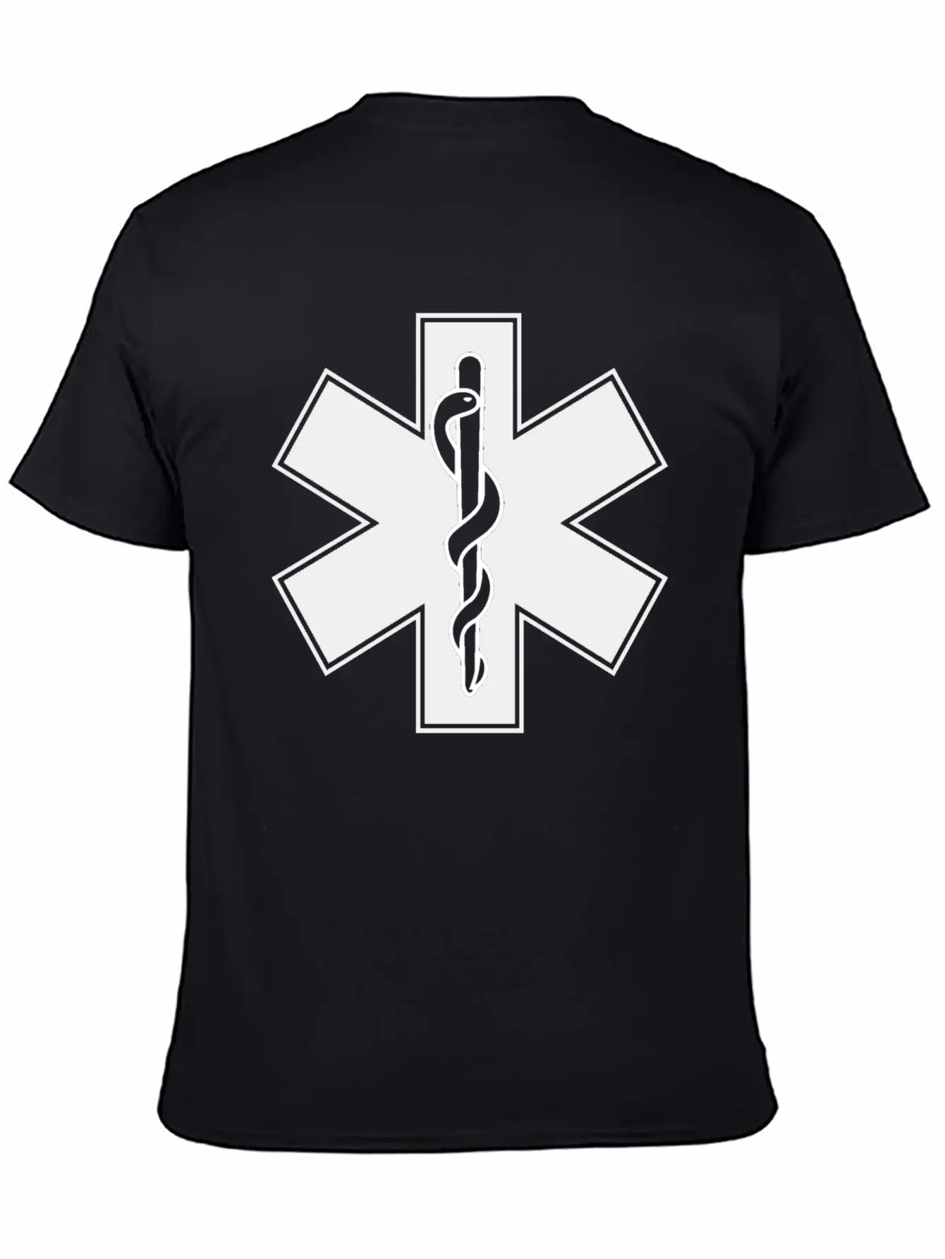 Star Of Life (Light Gray) Essential Cotton Tee For Daily Outfits – Unisex Style