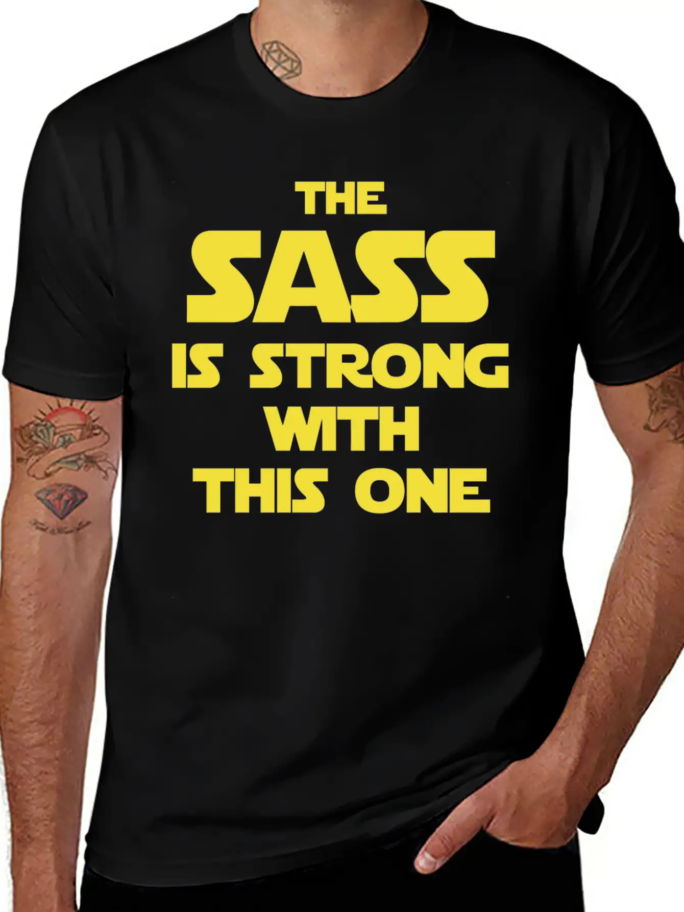 Star Wars - The Sass Is Strong Star Wars Basic Graphic T-Shirt – Daily Comfort In Soft Cotton
