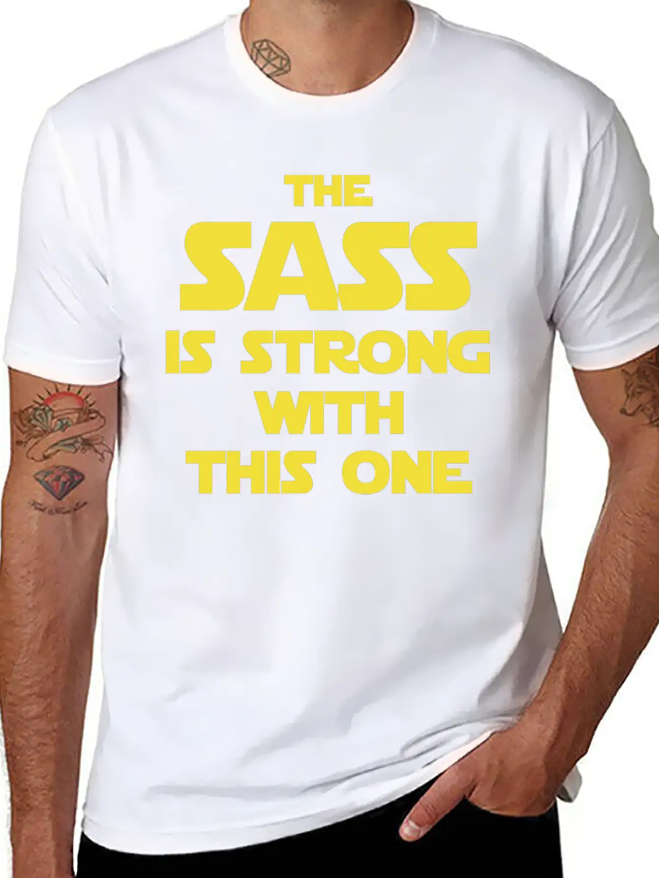 Star Wars - The Sass Is Strong Star Wars Basic Graphic T-Shirt – Daily Comfort In Soft Cotton