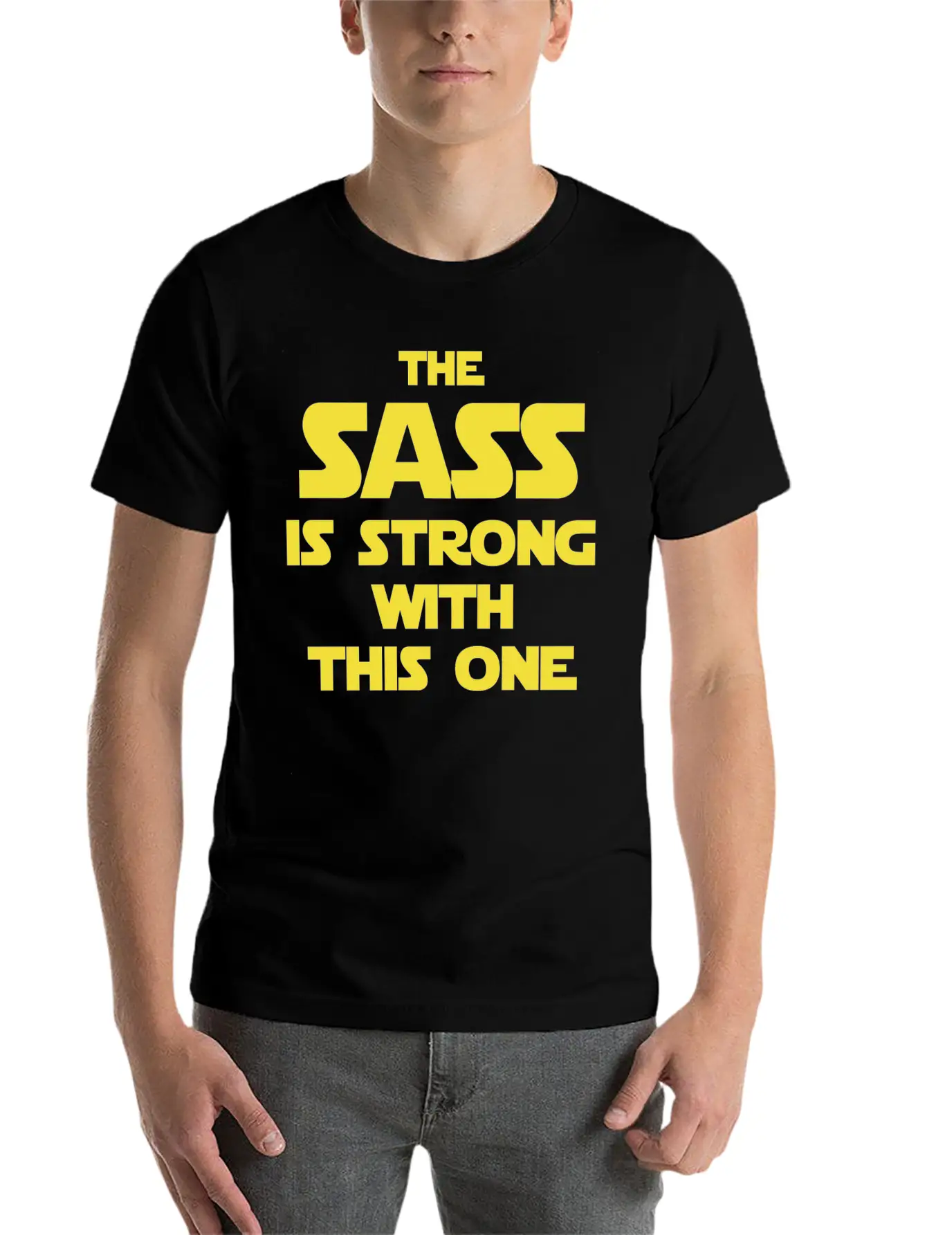 Star Wars - The Sass Is Strong Star Wars Basic Graphic T-Shirt – Daily Comfort In Soft Cotton