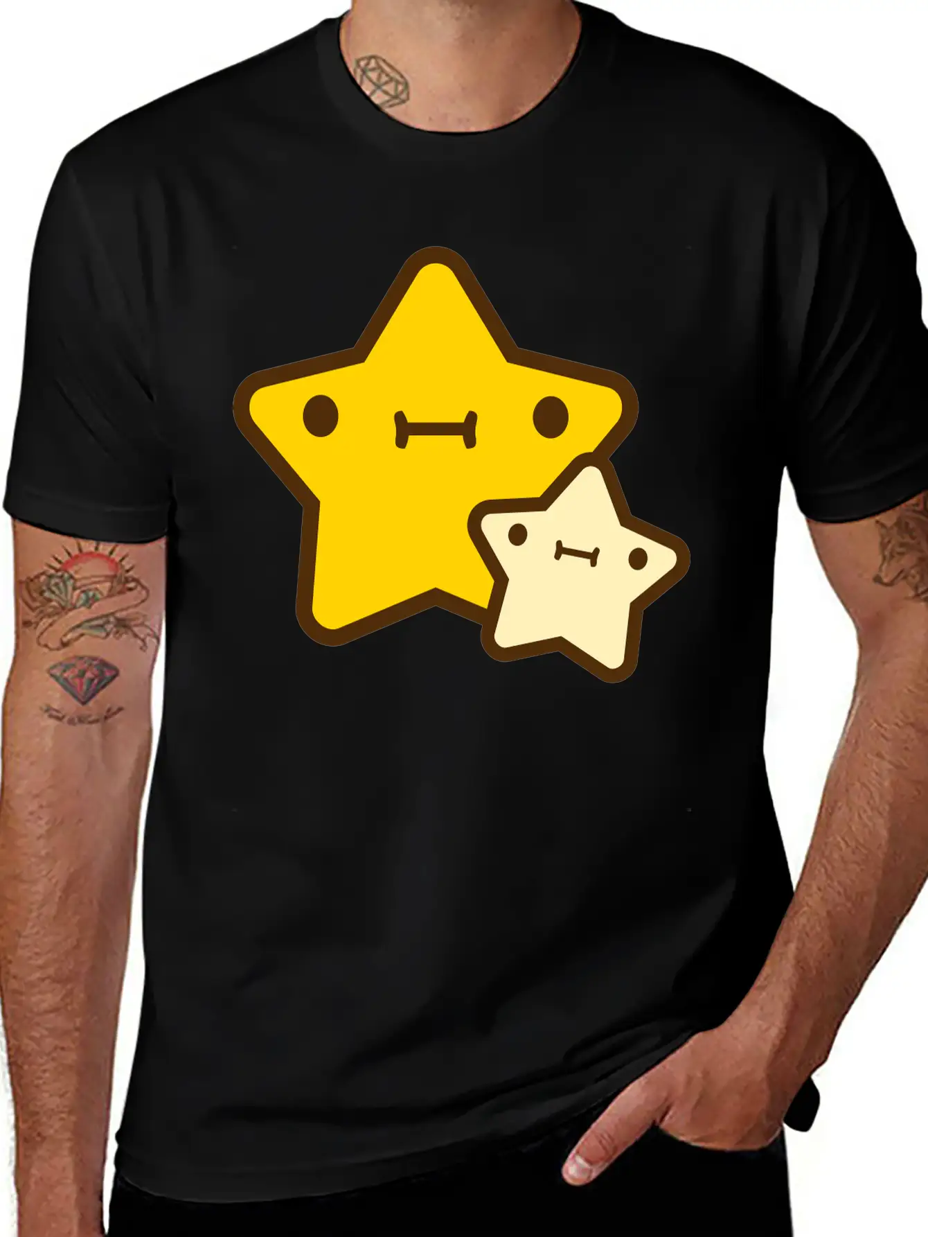 Star With Kid Essential Cotton Tee For Daily Outfits – Unisex Style