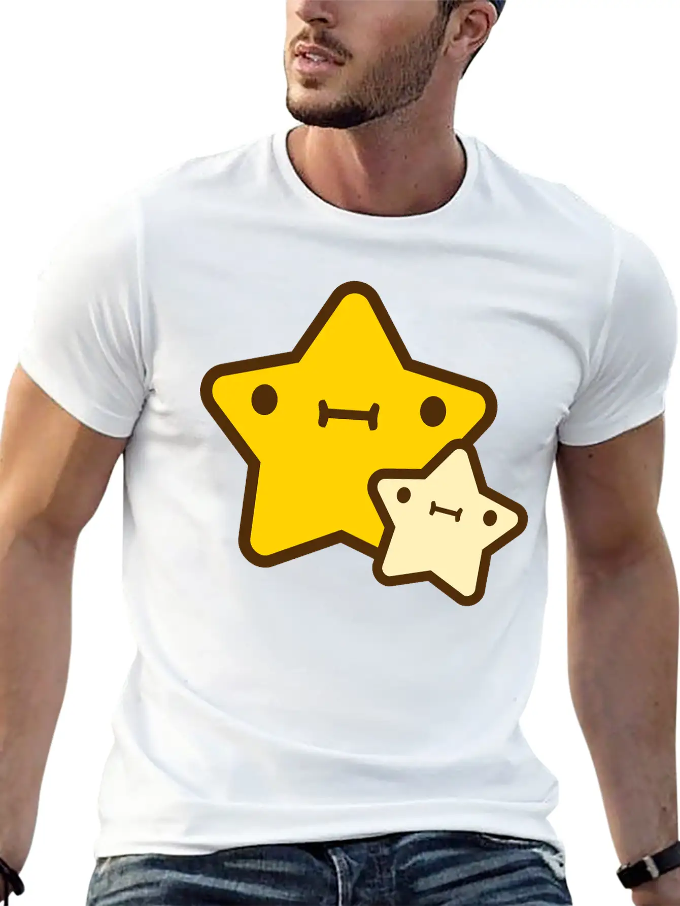 Star With Kid Essential Cotton Tee For Daily Outfits – Unisex Style