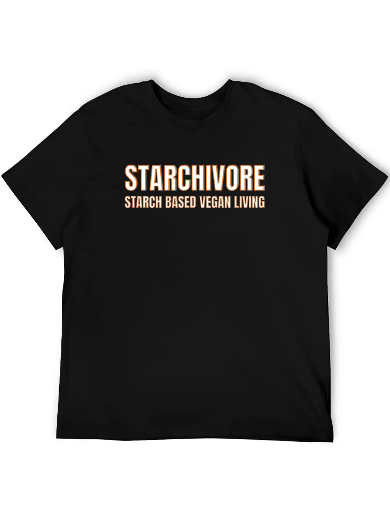 Starchivore Starch Based Vegan Living Plant Based Unisex Casual T-Shirt – Clean Design For Daily Comfort