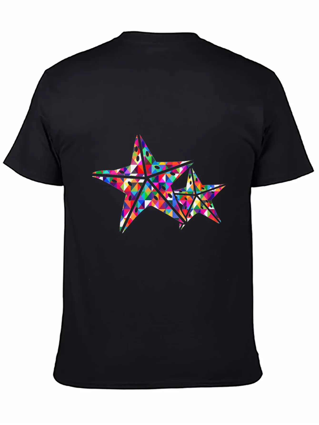 Starfish 2 Starfish Mosaic Colourful Stylish Everyday T-Shirt – Unisex Basic Cotton Tee