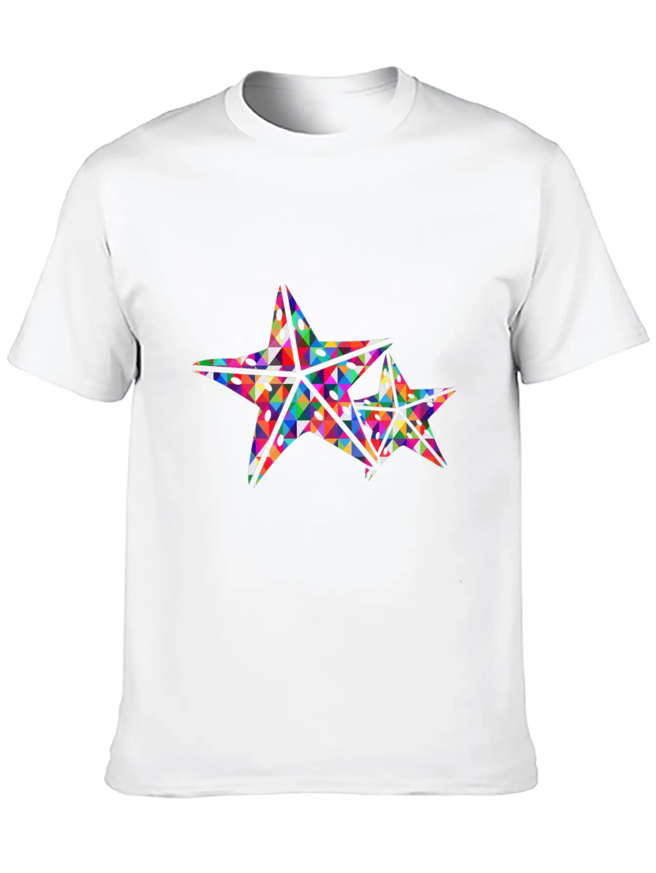 Starfish 2 Starfish Mosaic Colourful Stylish Everyday T-Shirt – Unisex Basic Cotton Tee