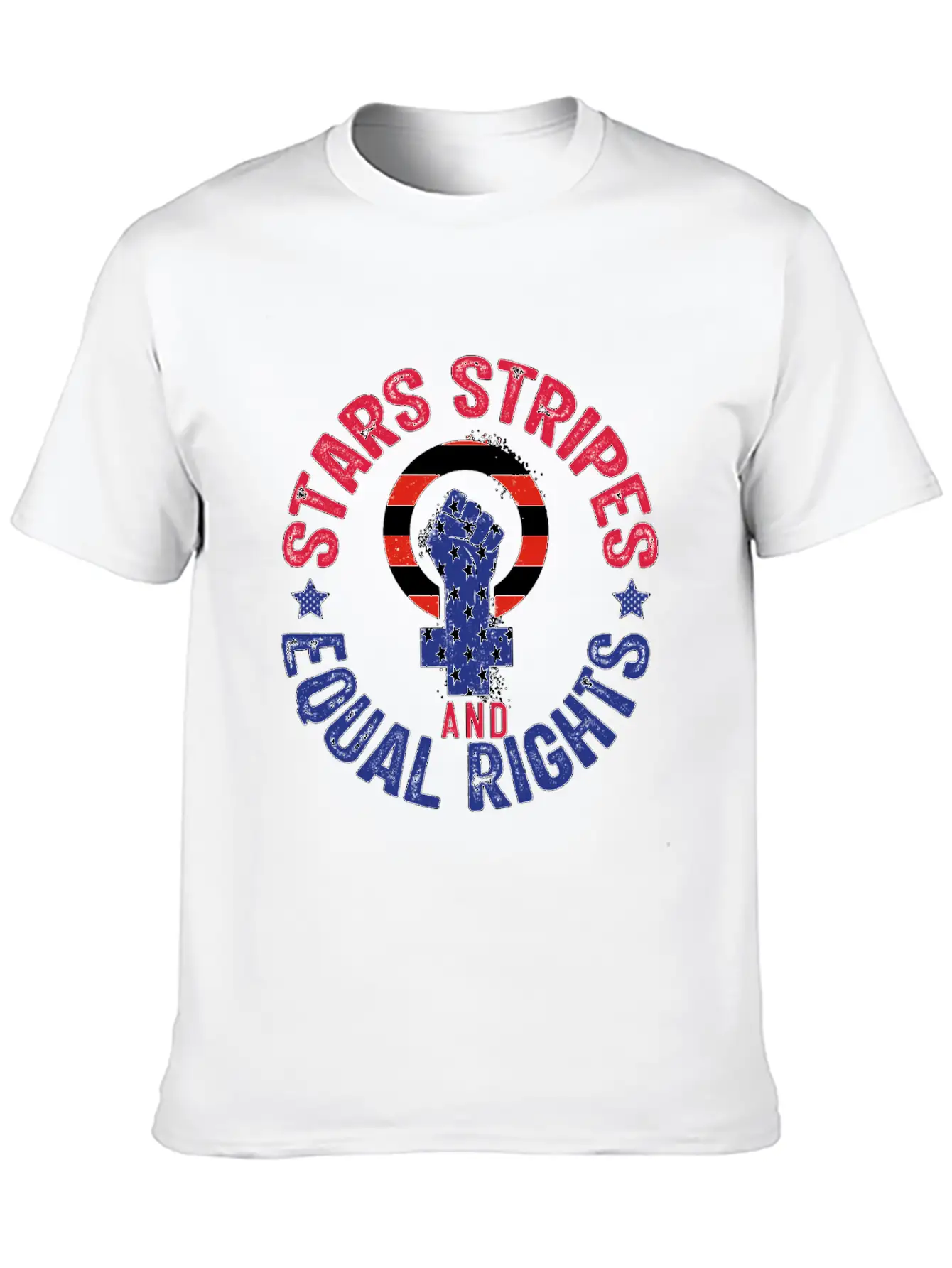 Stars Stripes And Equal Rights, Pro Choice, Female Modern Fit Casual T-Shirt ��� Clean And Versatile Design