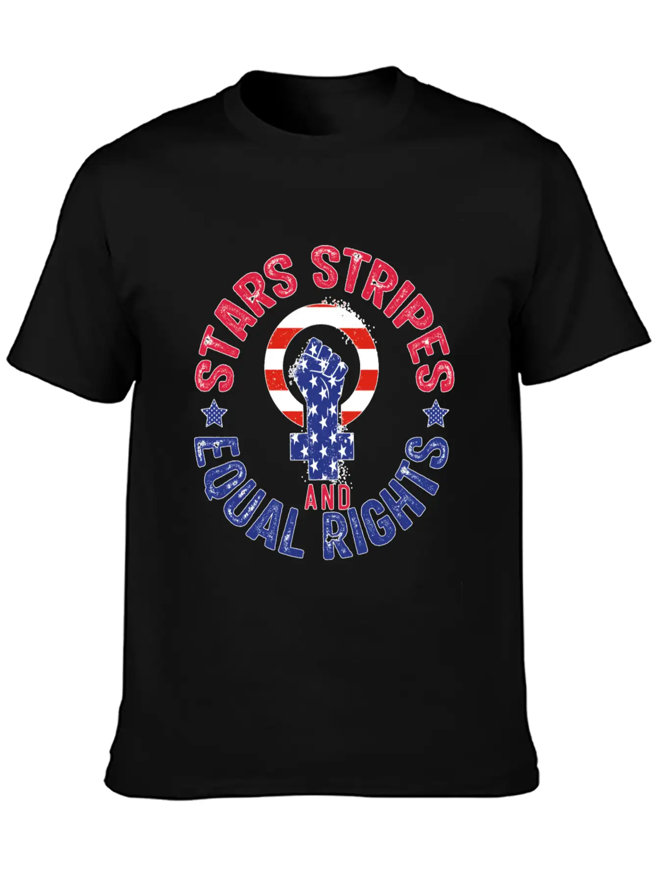 Stars Stripes And Equal Rights, Pro Choice, Female Modern Fit Casual T-Shirt ��� Clean And Versatile Design