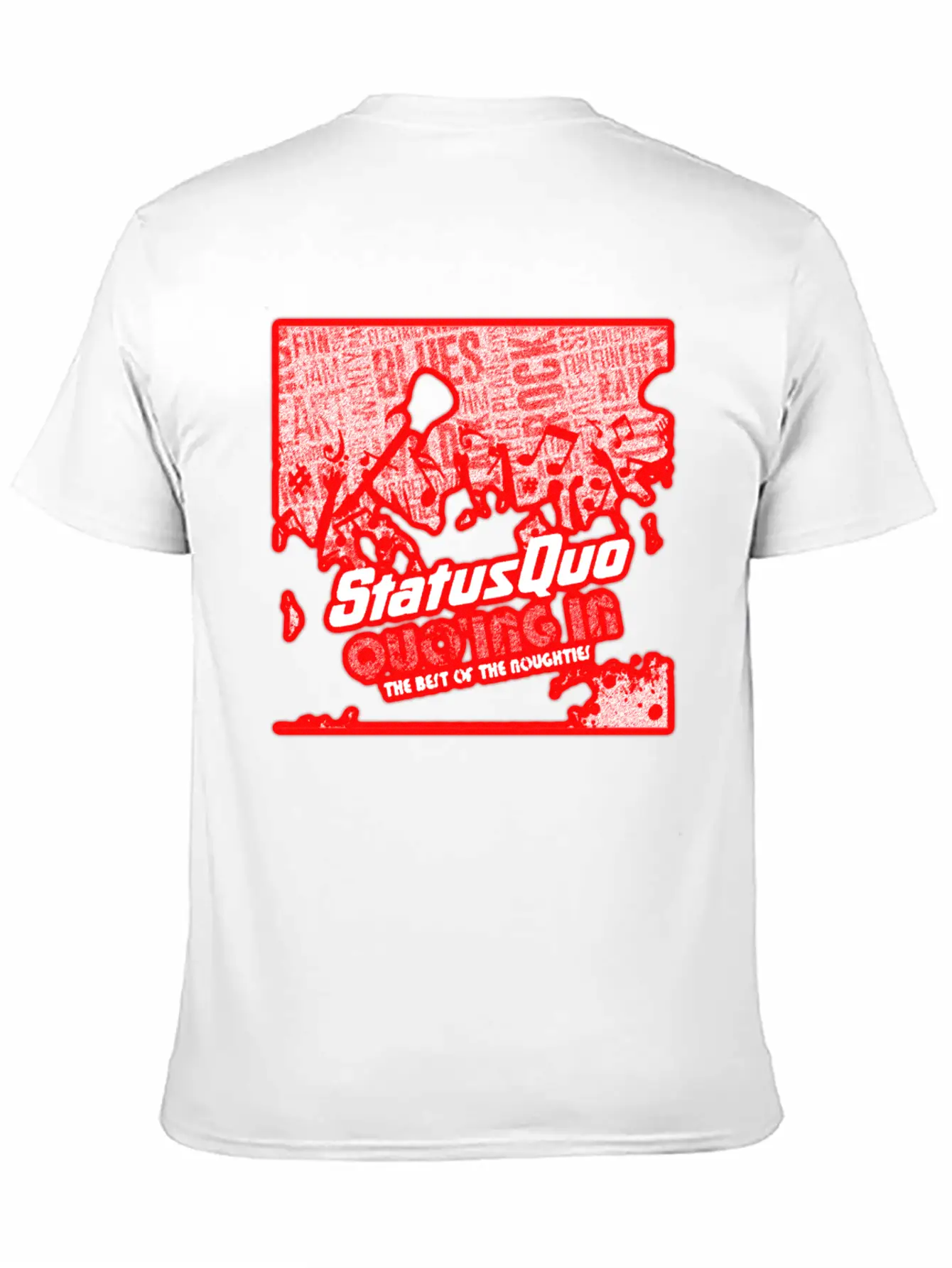 Status Quo Announce New Album Quo Ing In The Best Lightweight Cotton T-Shirt – Daily Comfort Graphic Shirt