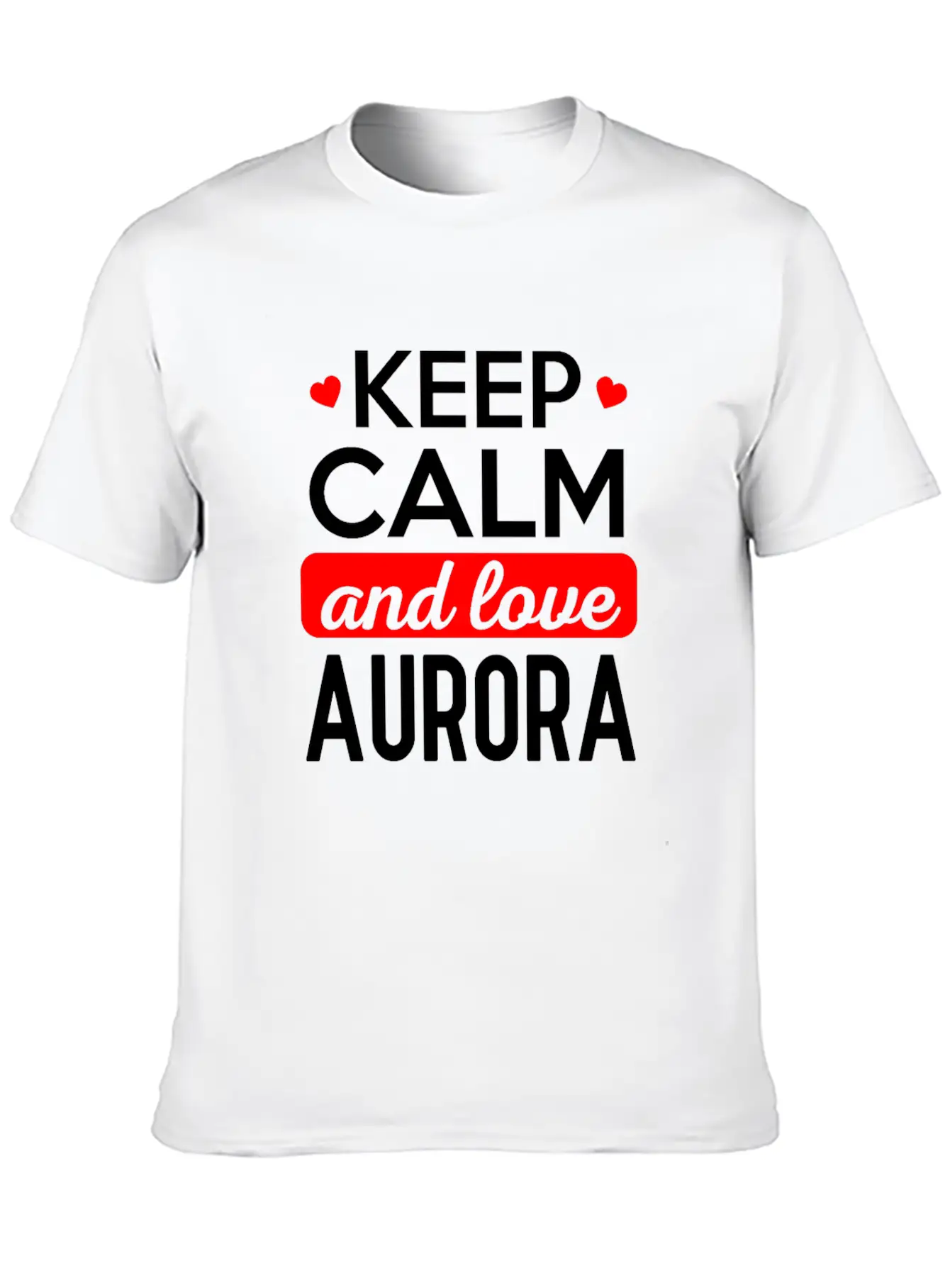 Stay Calm And Dear Aurora Modern Fit Casual T-Shirt – Clean And Versatile Design