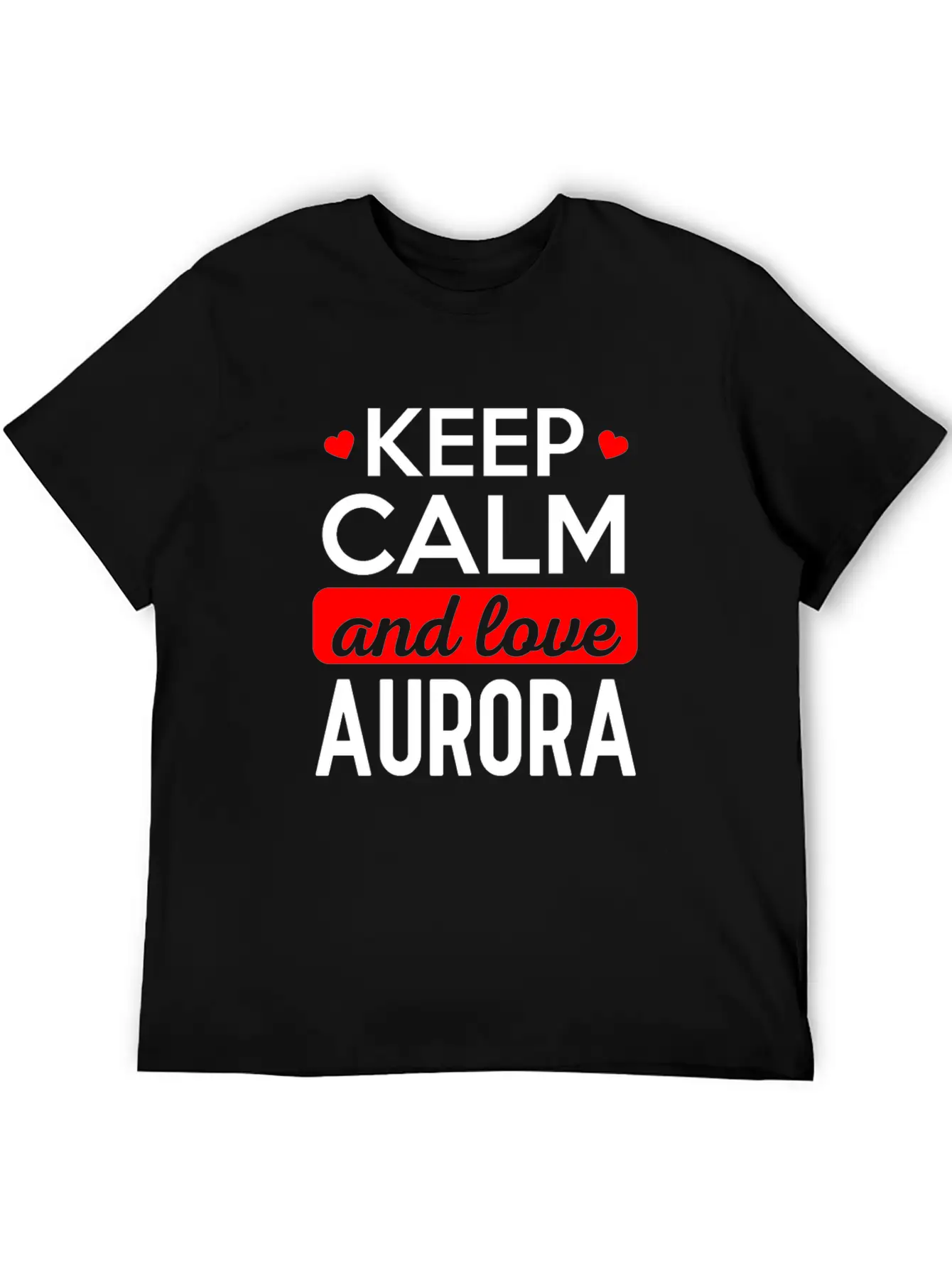 Stay Calm And Dear Aurora Modern Fit Casual T-Shirt – Clean And Versatile Design