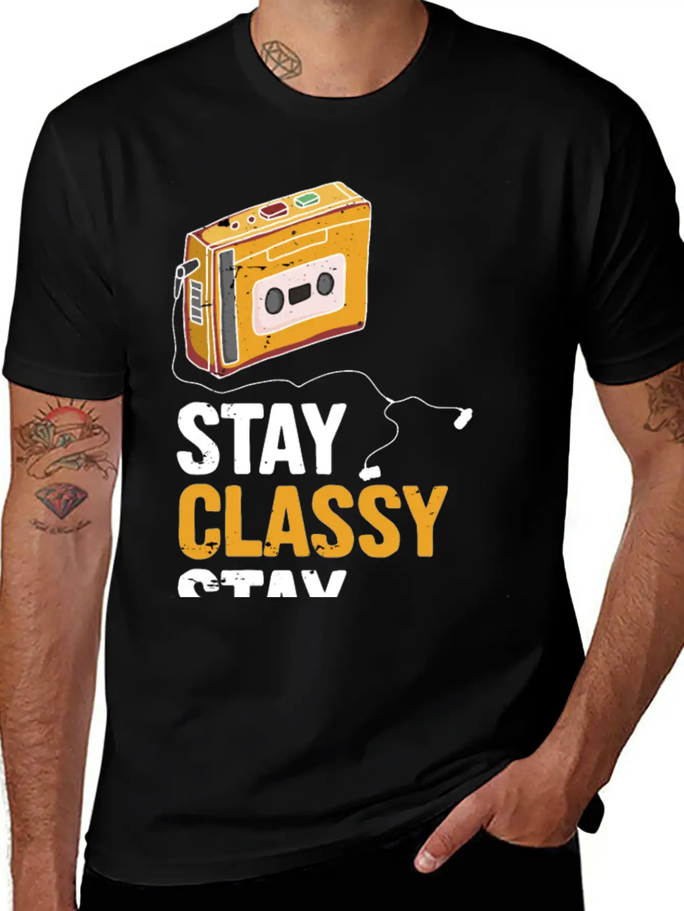 Stay Classy Stay Awesome Essential Cotton Tee For Daily Outfits – Unisex Style