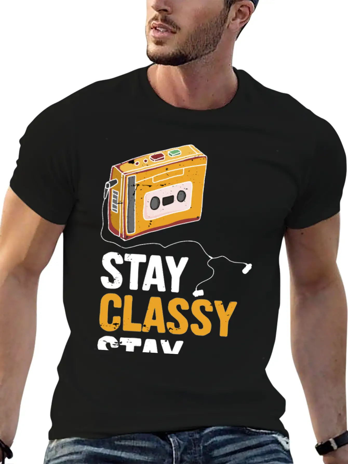 Stay Classy Stay Awesome Essential Cotton Tee For Daily Outfits – Unisex Style