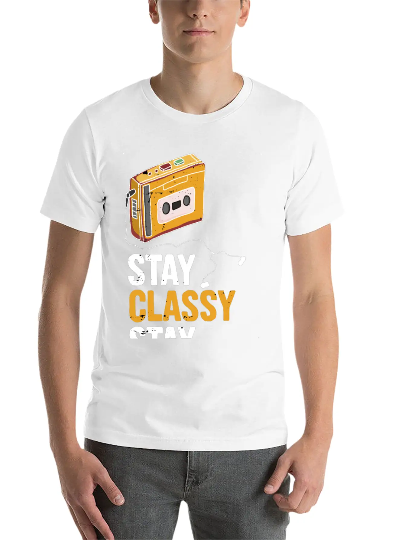 Stay Classy Stay Awesome Essential Cotton Tee For Daily Outfits – Unisex Style
