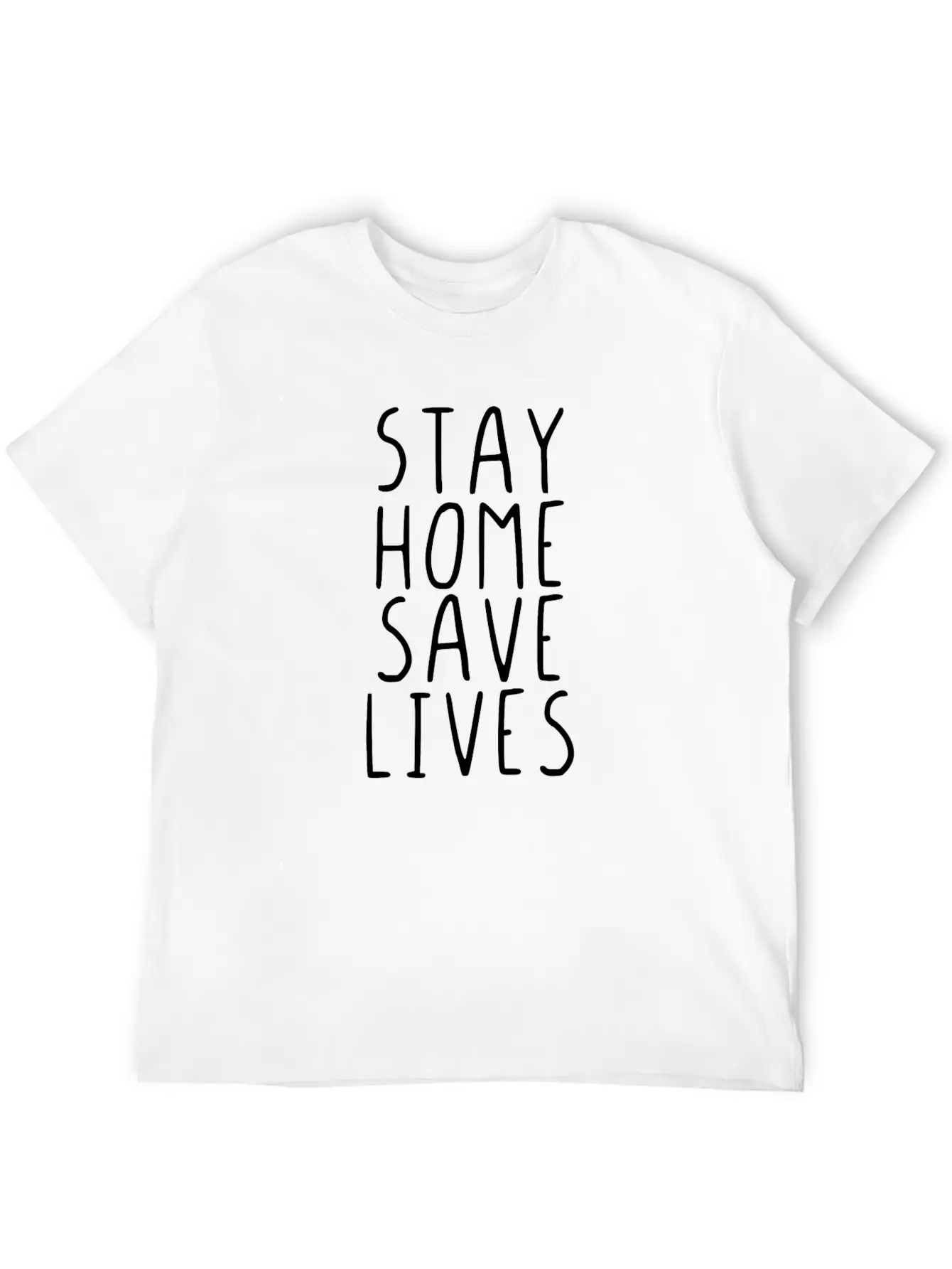 Stay Home Save Lives Unisex Casual T-Shirt – Clean Design For Daily Comfort
