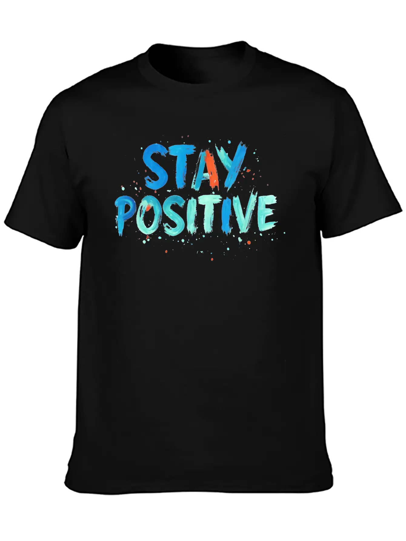 Stay Positive Soft Cotton Short Sleeve Tee – Unisex Wardrobe Staple