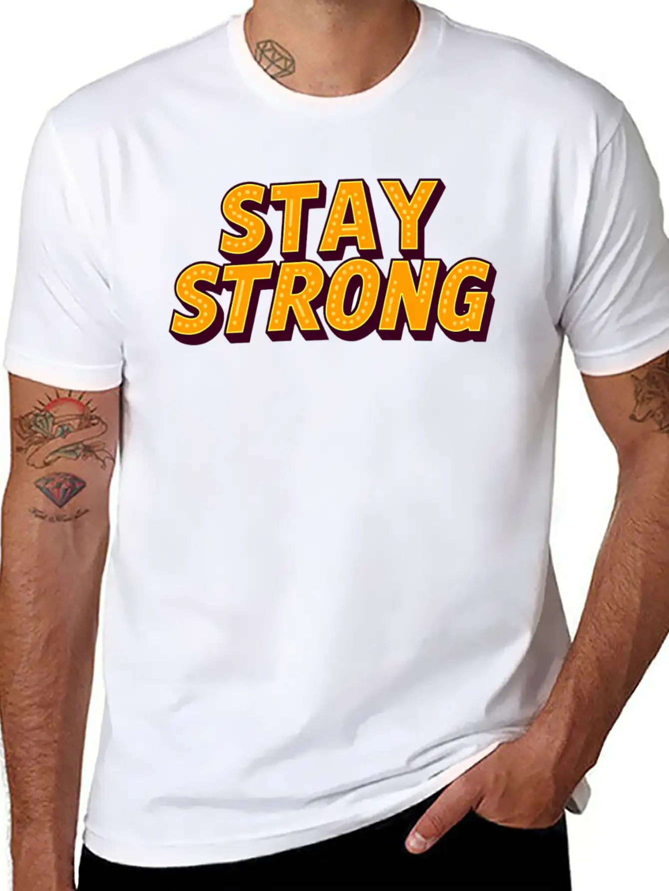Stay Strong Unisex Casual T-Shirt – Clean Design For Daily Comfort