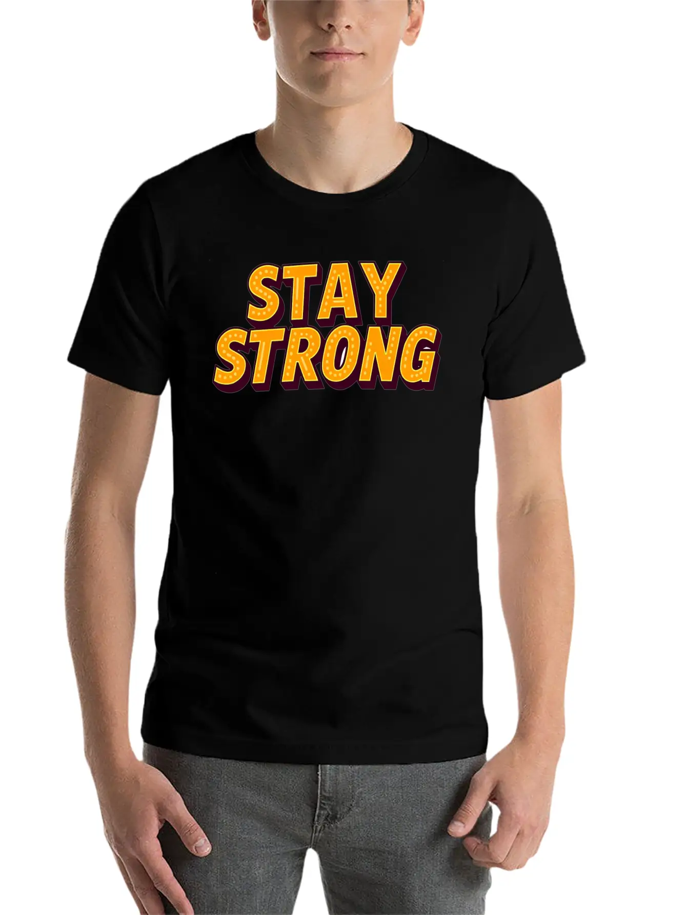 Stay Strong Unisex Casual T-Shirt – Clean Design For Daily Comfort