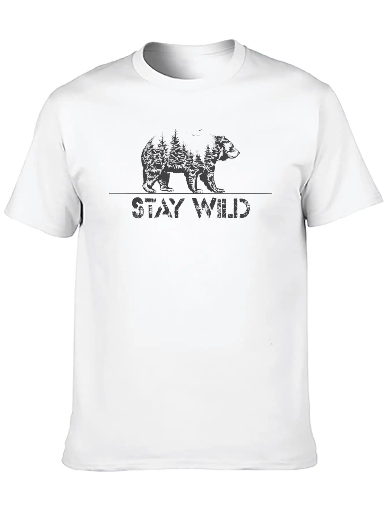Stay Wild Basic Graphic T-Shirt – Daily Comfort In Soft Cotton