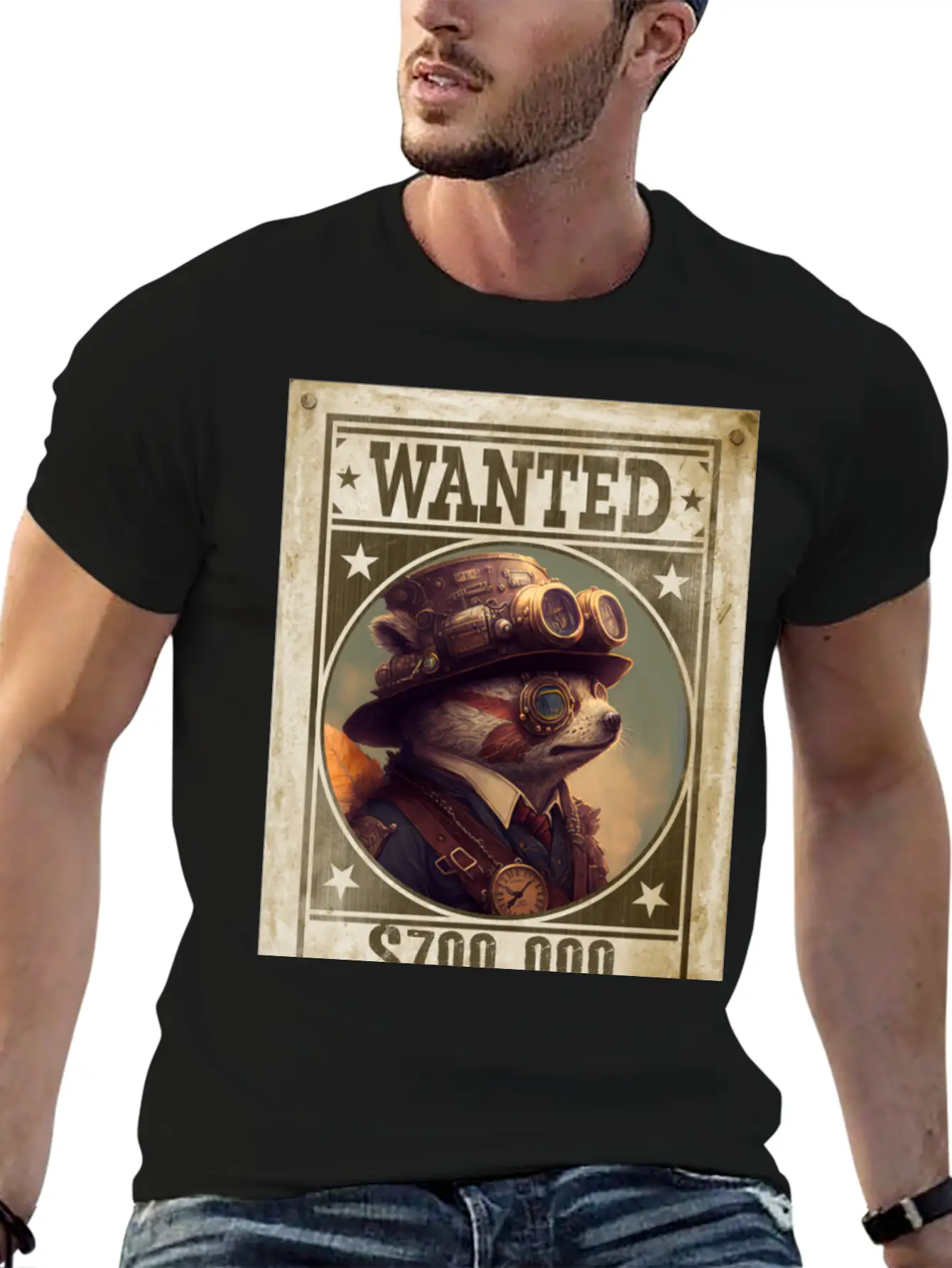 Steampunk Sloth The Fugitive Relaxed Everyday Tee – Lightweight And Durable Cotton