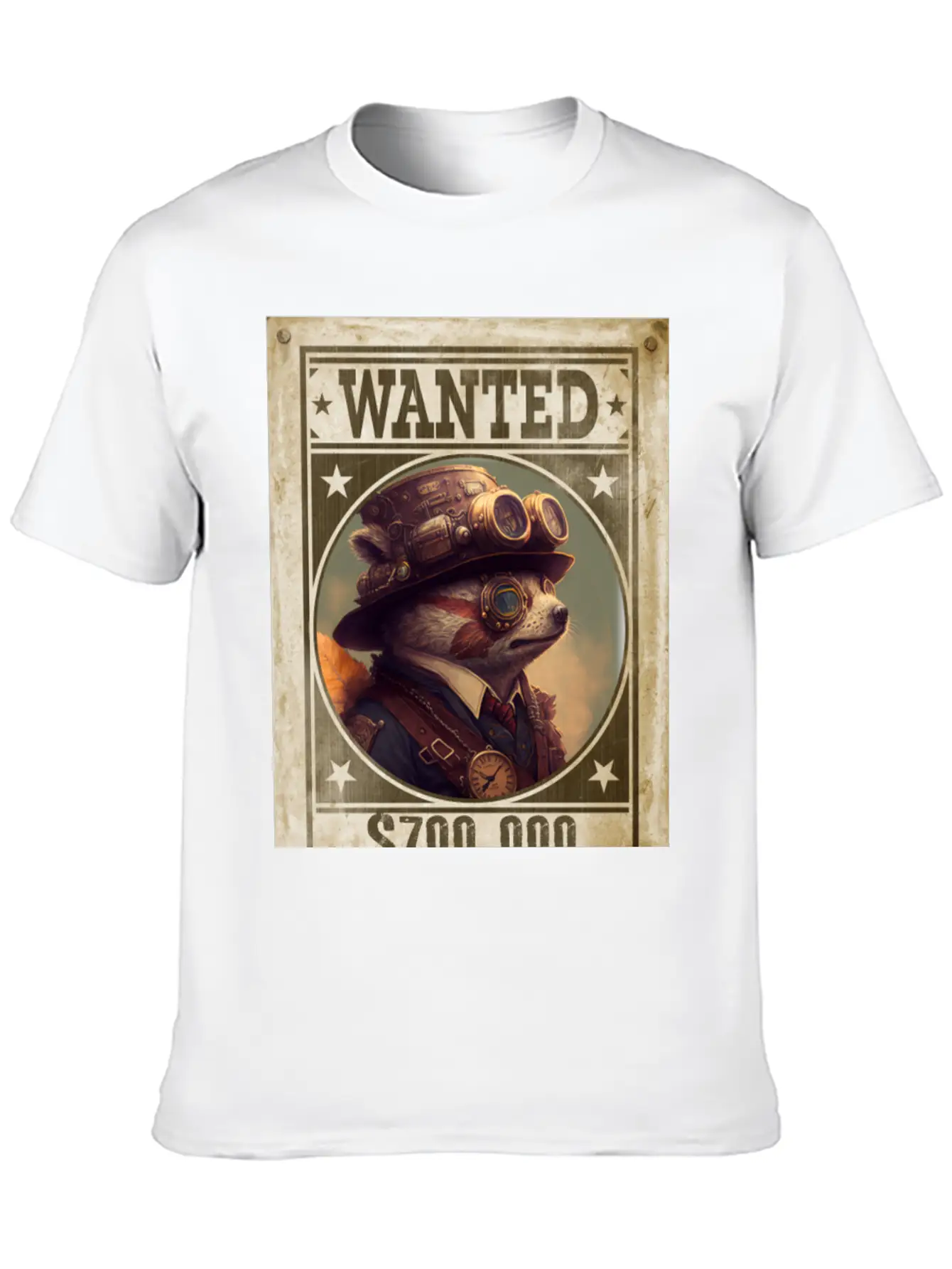 Steampunk Sloth The Fugitive Relaxed Everyday Tee – Lightweight And Durable Cotton