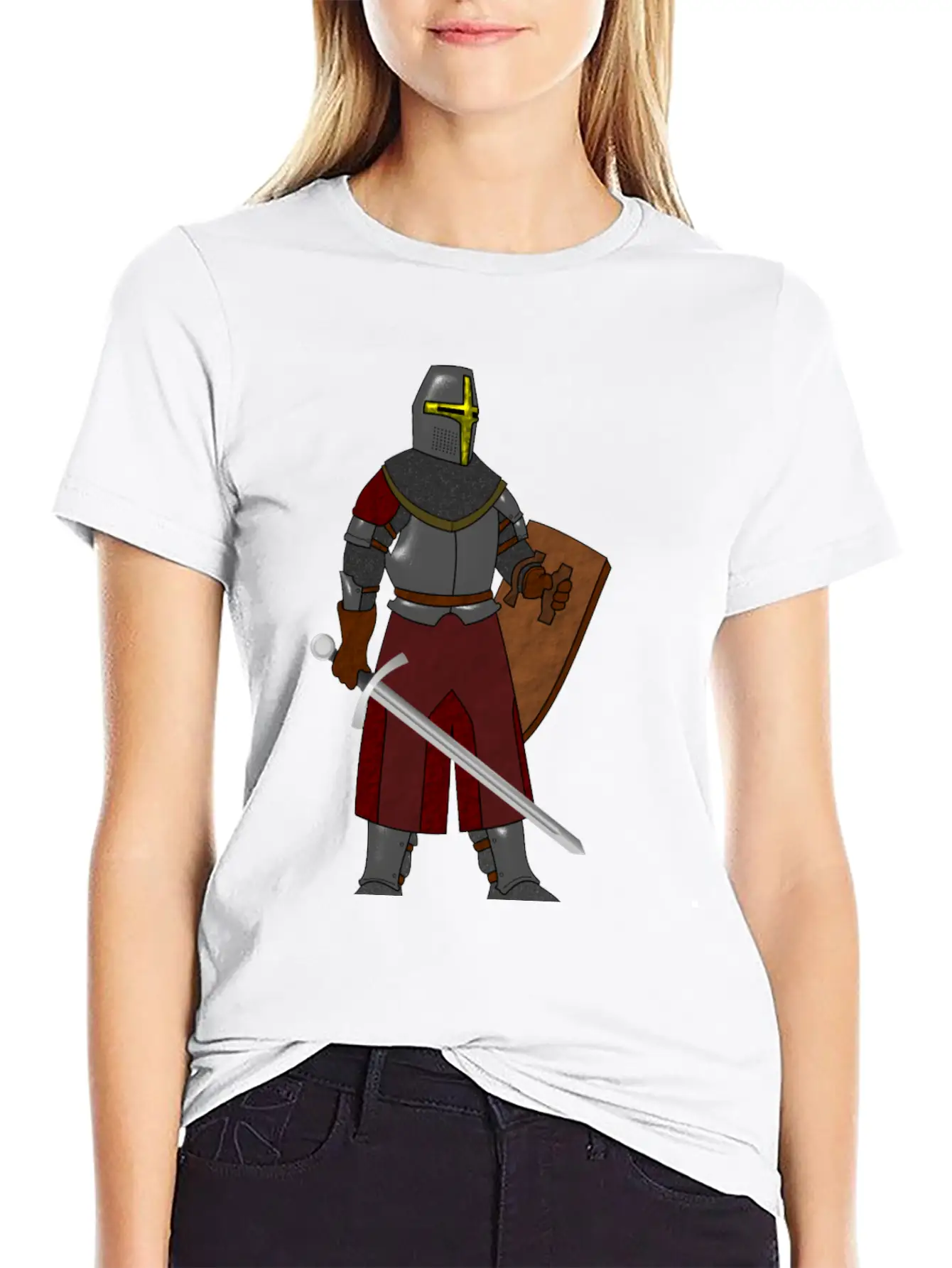 Steel Plate Armor Basic Graphic T-Shirt – Daily Comfort In Soft Cotton