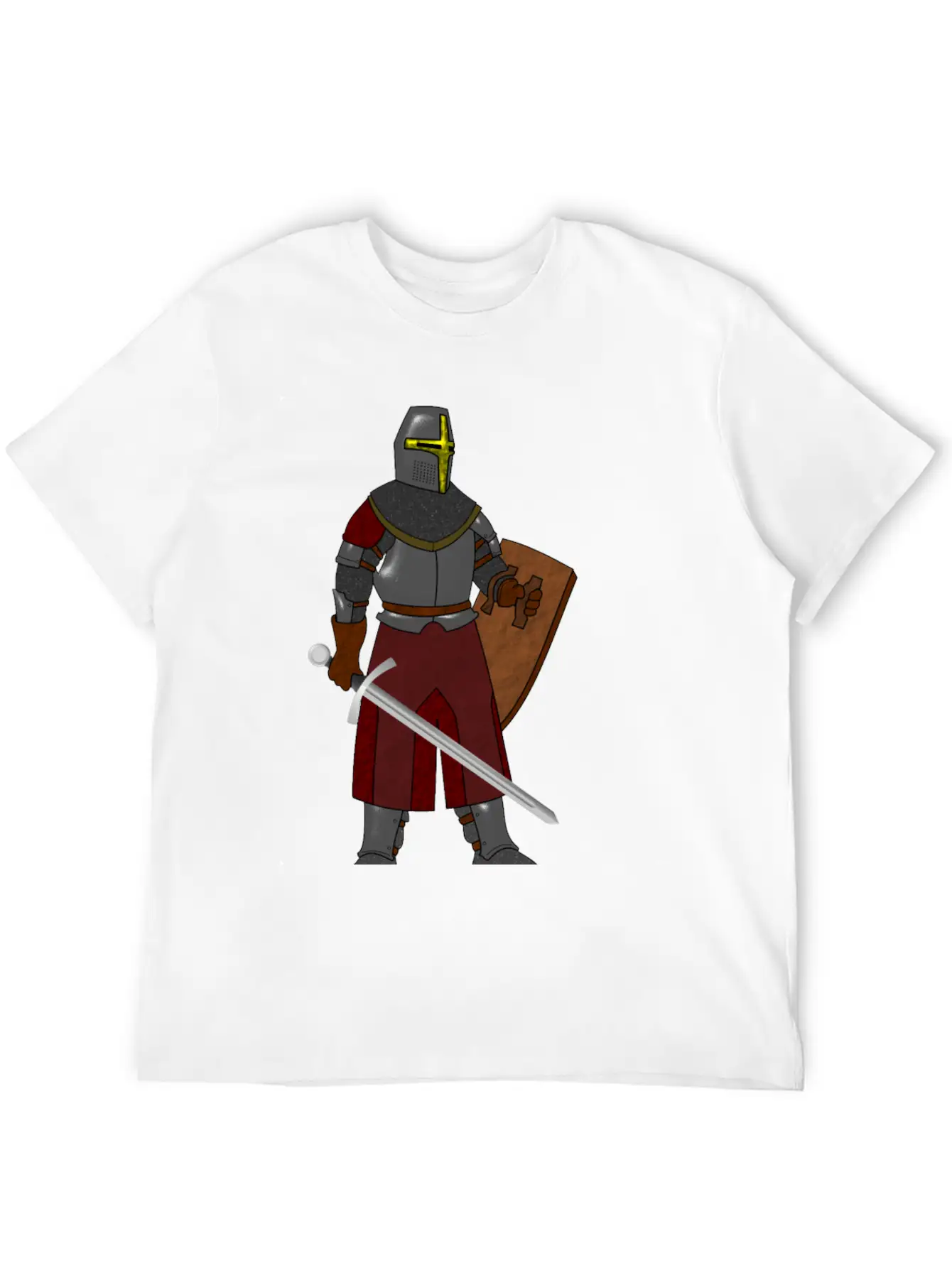 Steel Plate Armor Classic Fit Graphic Tee For Daily Comfort – Unisex Cotton Shirt