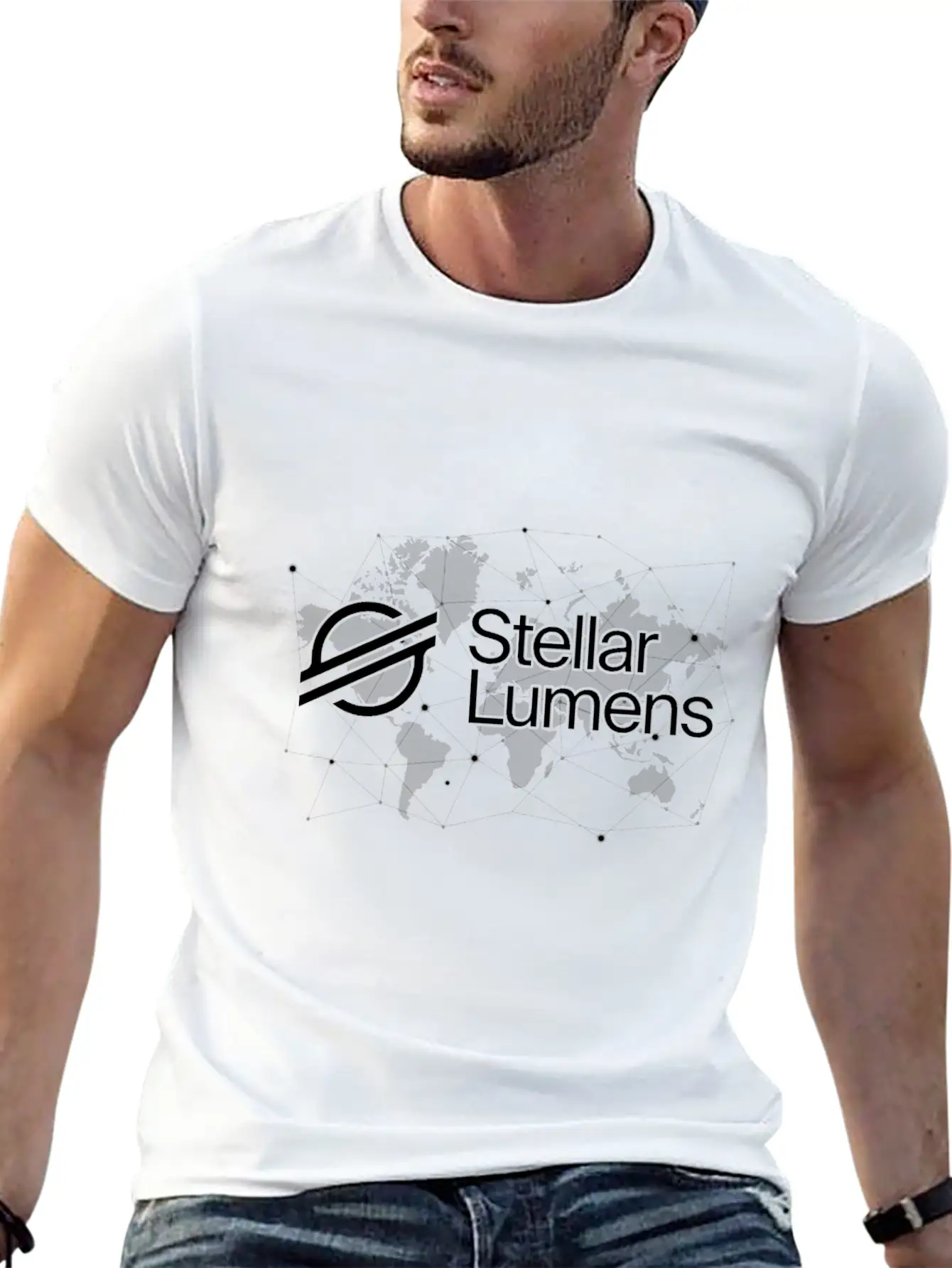 Stellar XML Crypto Trader World Map Essential Cotton Tee For Daily Outfits – Unisex Style