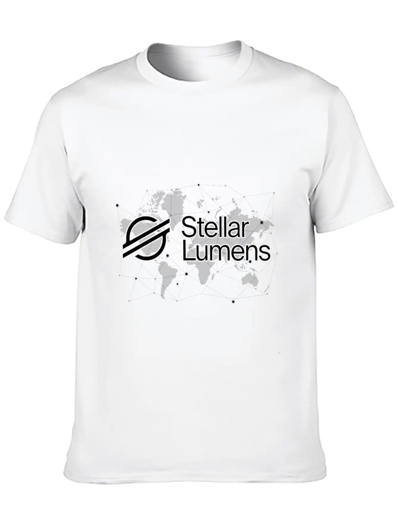 Stellar XML Crypto Trader World Map Essential Cotton Tee For Daily Outfits – Unisex Style