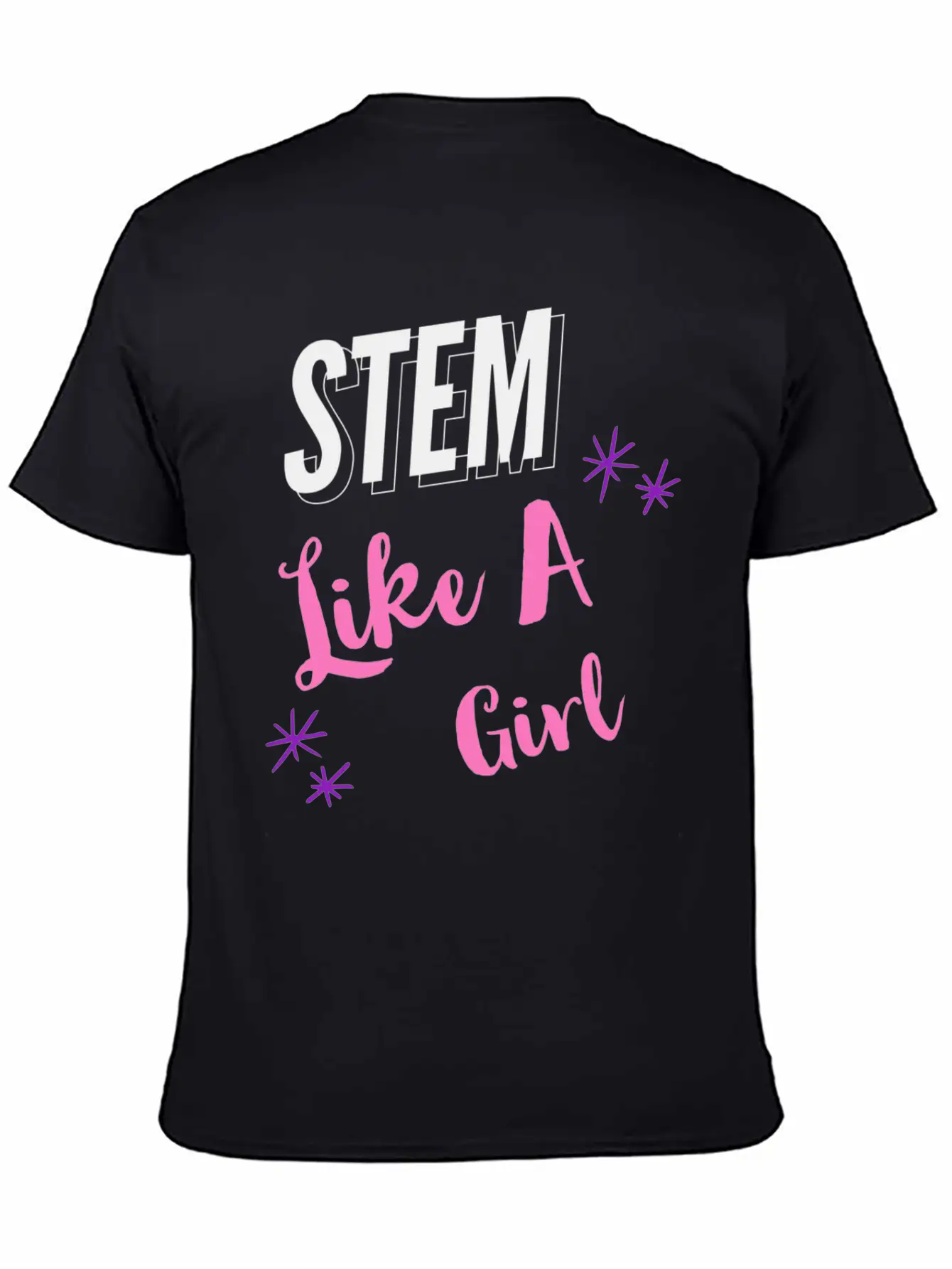 STEM Like A Girl Classic Fit Graphic Tee For Daily Comfort – Unisex Cotton Shirt