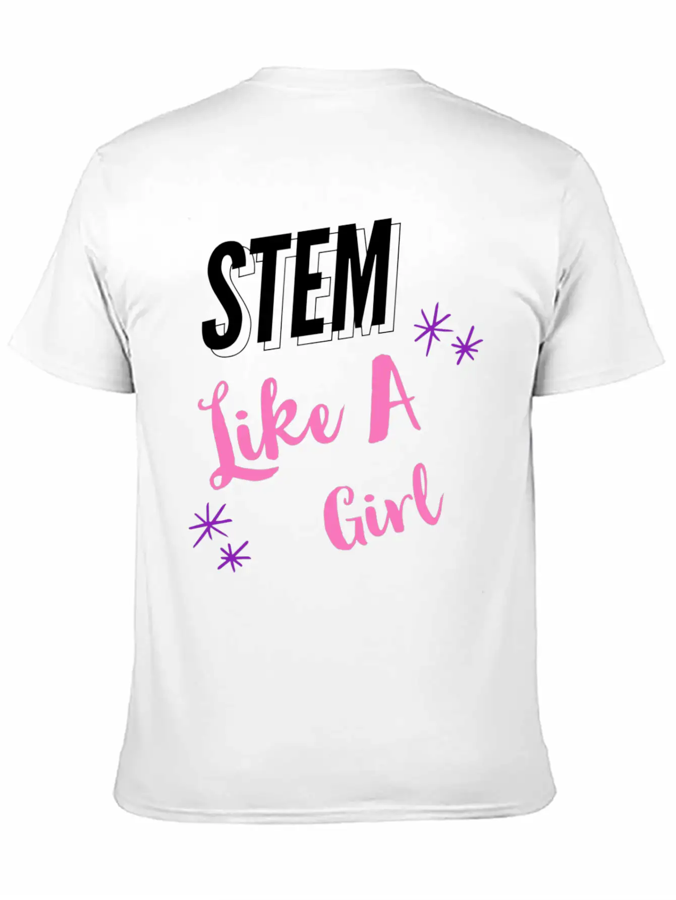 STEM Like A Girl Classic Fit Graphic Tee For Daily Comfort – Unisex Cotton Shirt