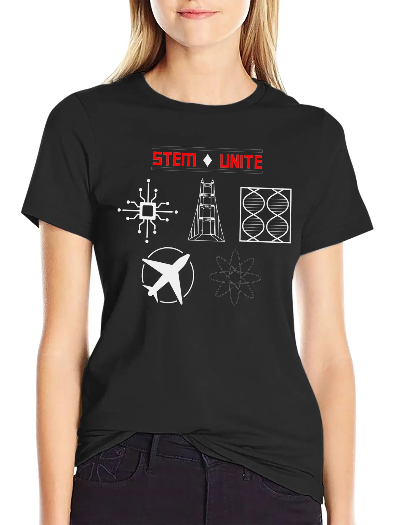 STEM UNITE Female Engineer Soft Cotton Short Sleeve Tee – Unisex Wardrobe Staple
