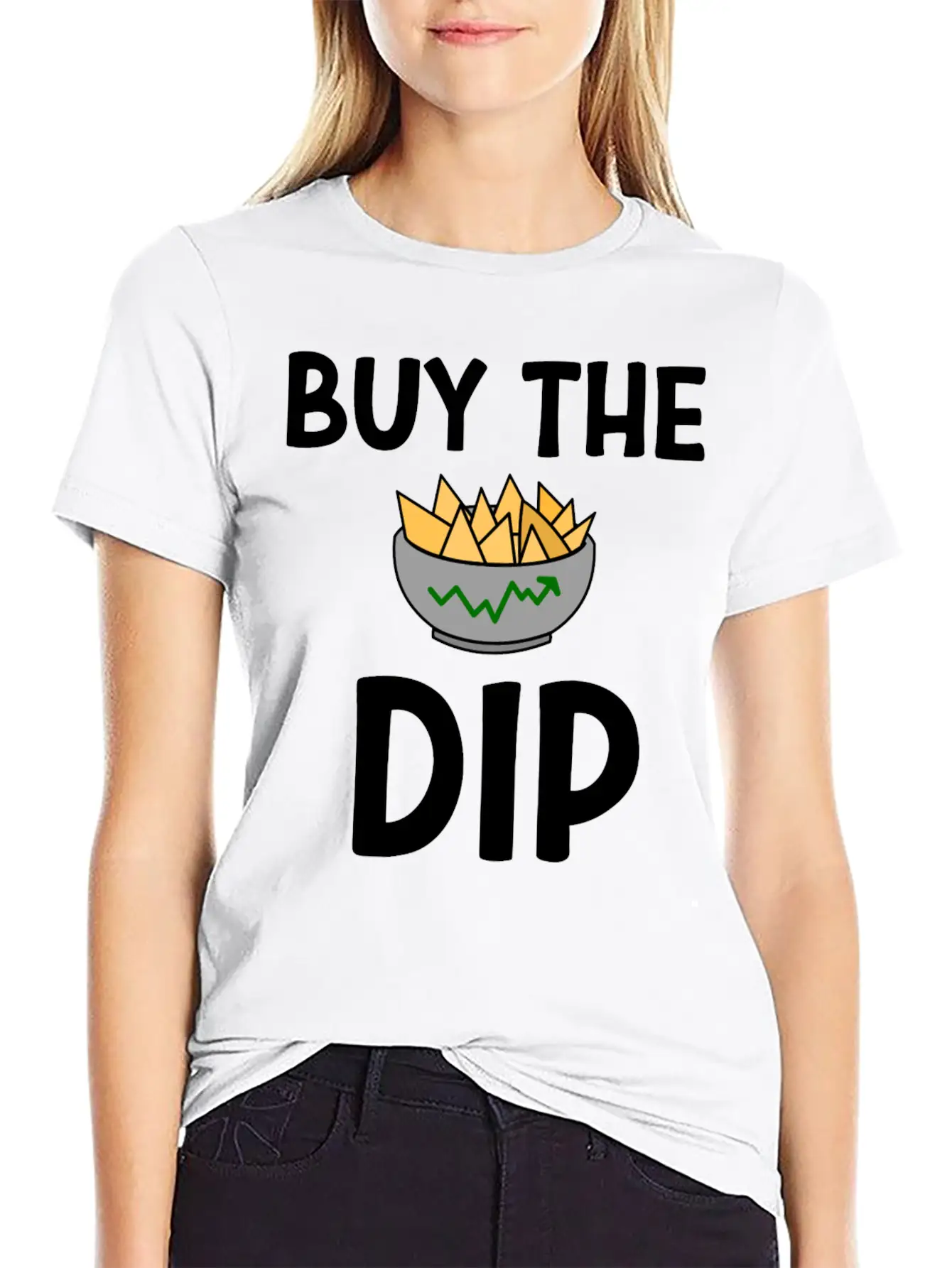 Stocks Tshirt Buy The Dip Lightweight Cotton T-Shirt – Daily Comfort Graphic Shirt
