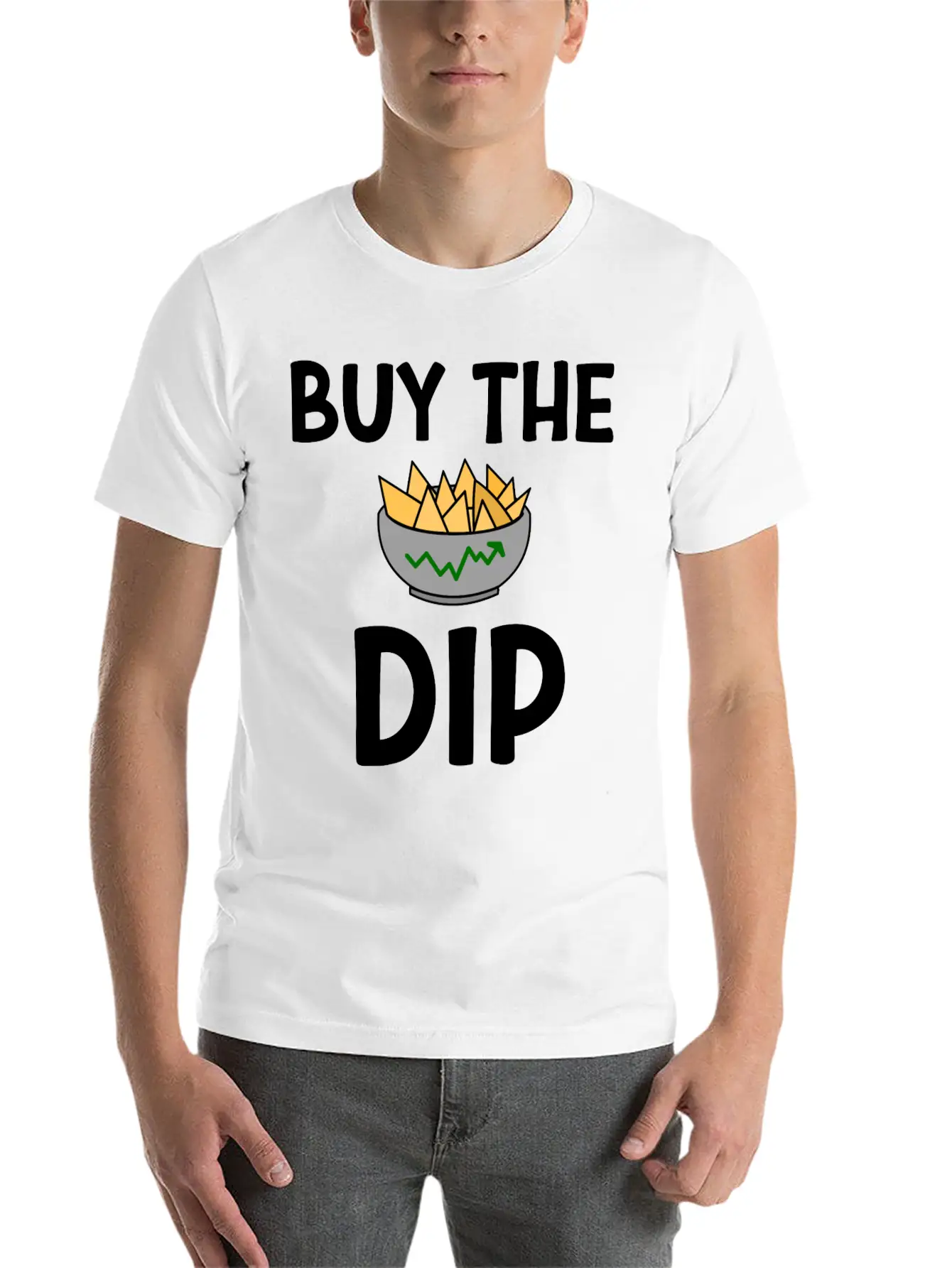 Stocks Tshirt Buy The Dip Lightweight Cotton T-Shirt – Daily Comfort Graphic Shirt