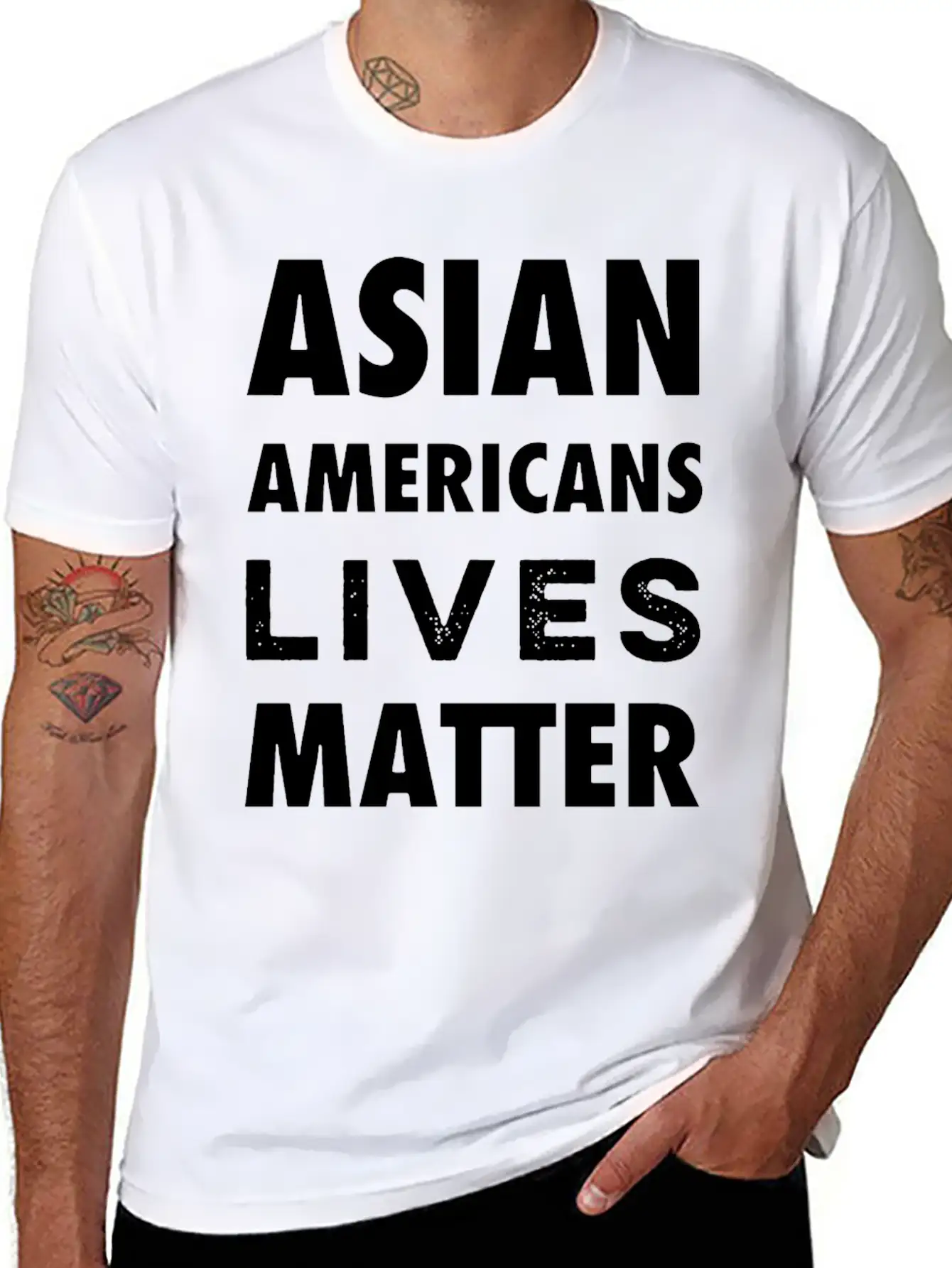 Stop Asian Hate Racist Unisex Casual T-Shirt – Clean Design For Daily Comfort