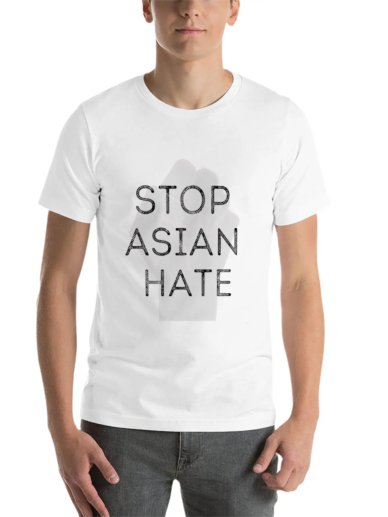 STOP ASIAN HATE Soft Cotton Short Sleeve Tee – Unisex Wardrobe Staple