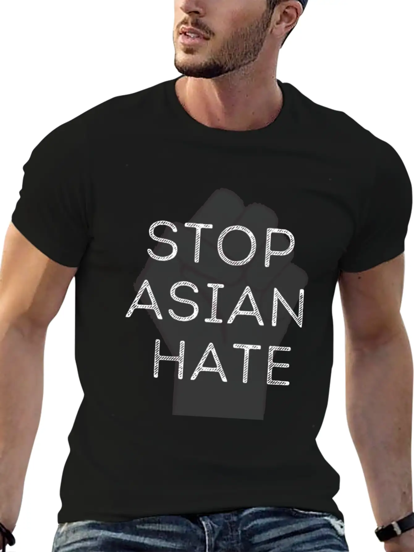 STOP ASIAN HATE Soft Cotton Short Sleeve Tee – Unisex Wardrobe Staple