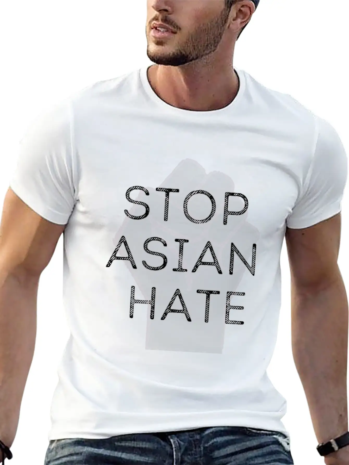 STOP ASIAN HATE Soft Cotton Short Sleeve Tee – Unisex Wardrobe Staple