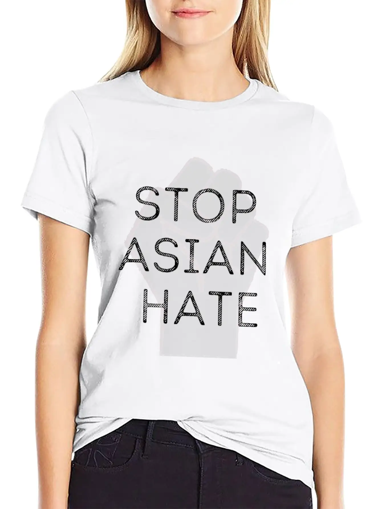 STOP ASIAN HATE Soft Cotton Short Sleeve Tee – Unisex Wardrobe Staple
