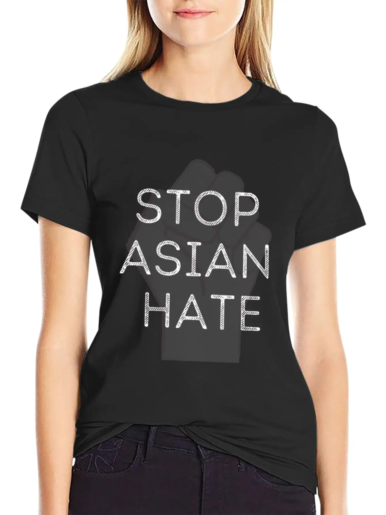 STOP ASIAN HATE Soft Cotton Short Sleeve Tee – Unisex Wardrobe Staple