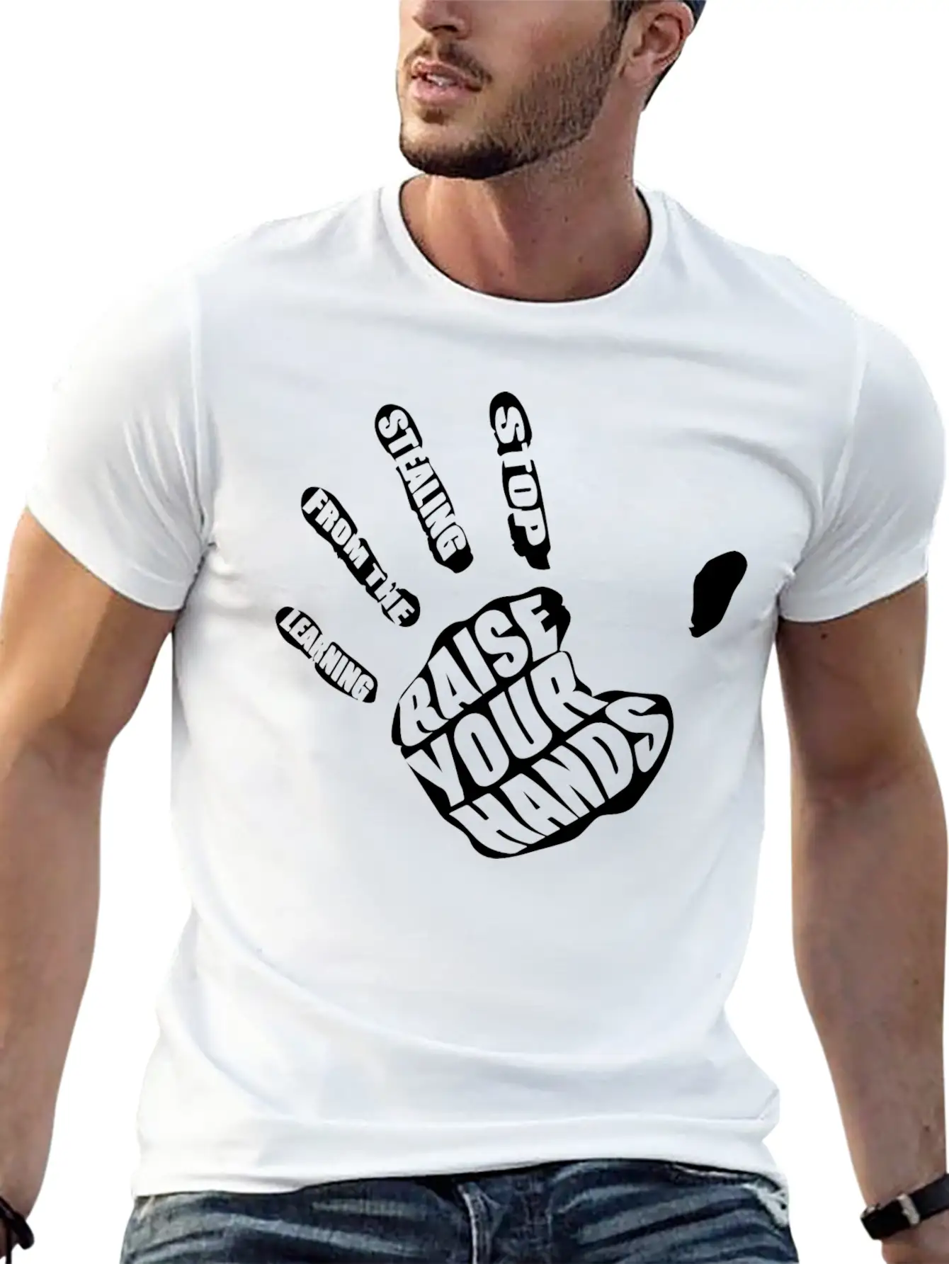 Stop Stealing From The Learning Lightweight Cotton T-Shirt – Daily Comfort Graphic Shirt