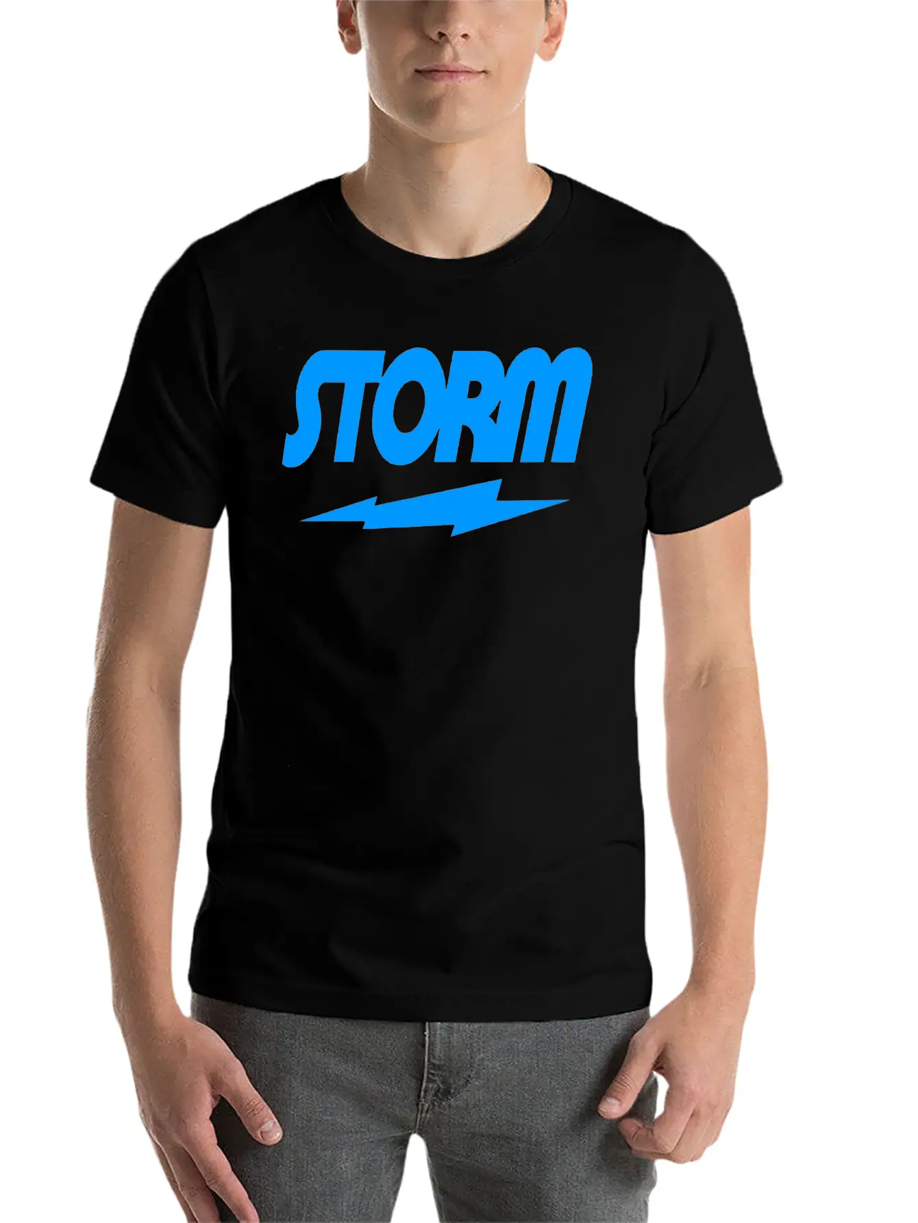 STORM BLUE Unisex Casual T-Shirt – Clean Design For Daily Comfort