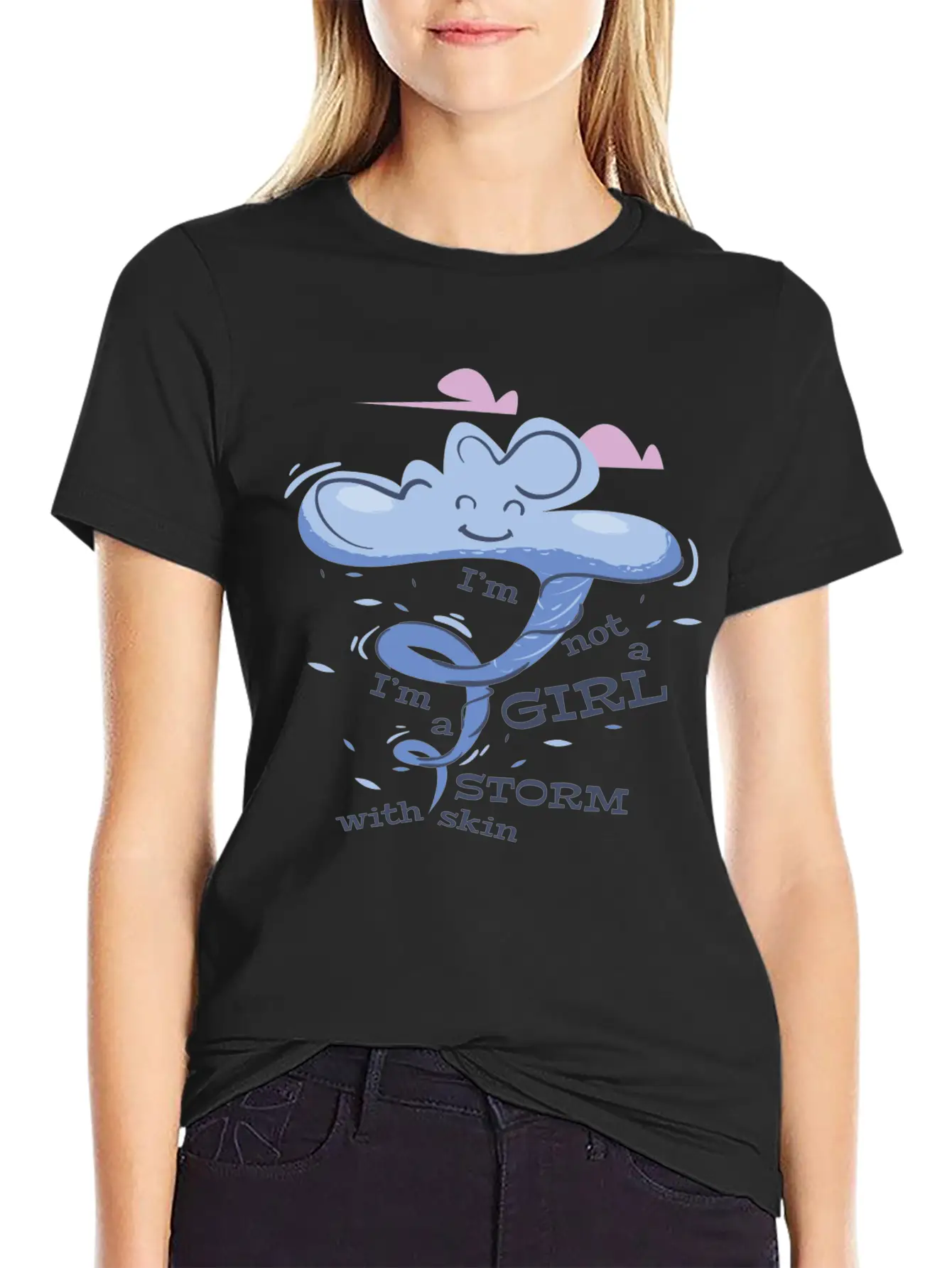 Storm Girl Basic Graphic T-Shirt – Daily Comfort In Soft Cotton